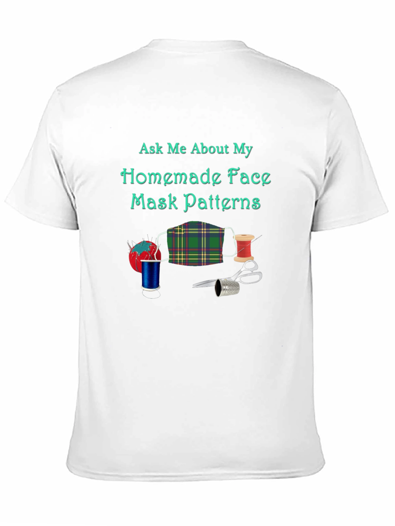 Homemade Face Mask Pattern T-Shirt