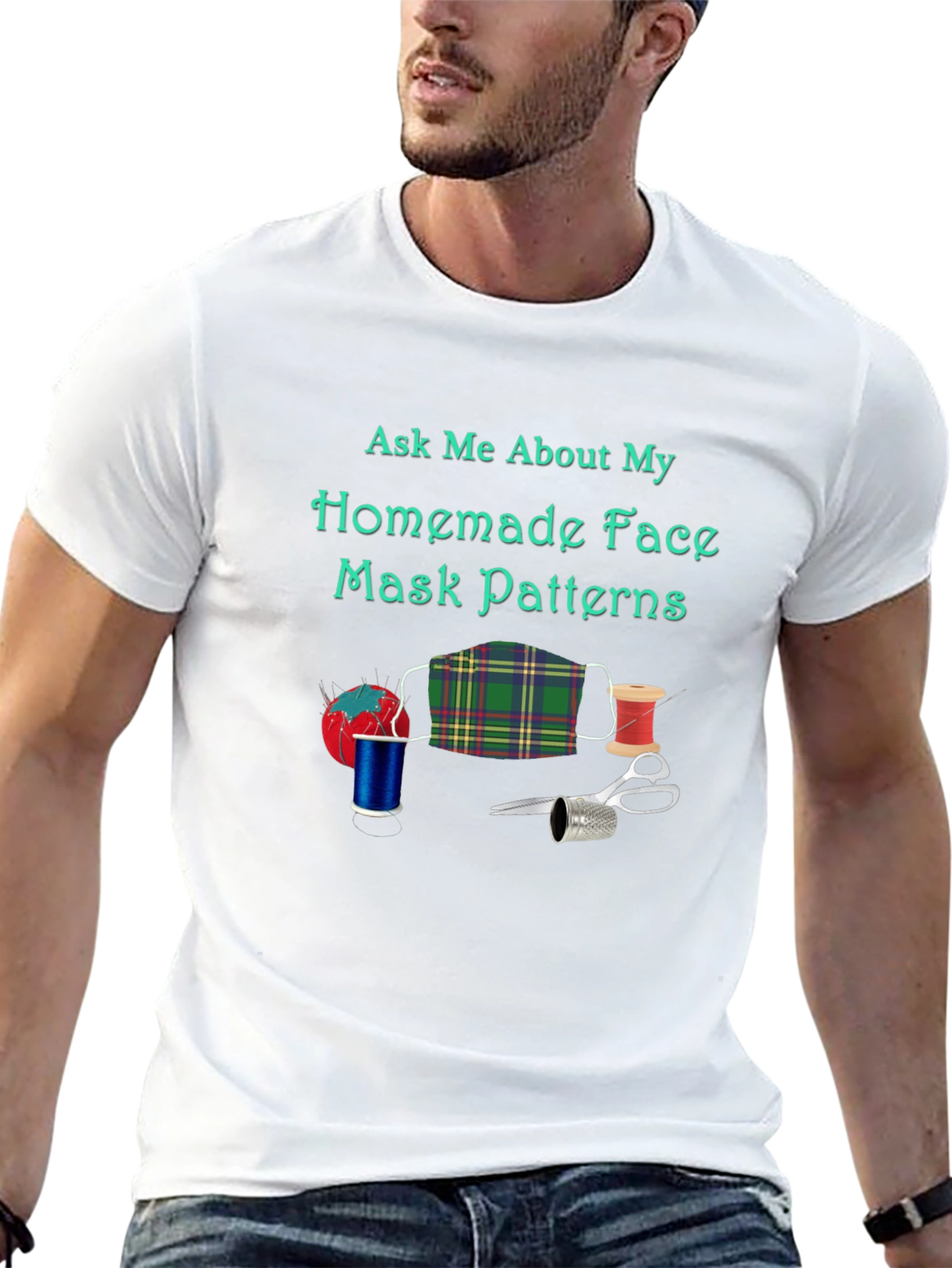 Homemade Face Mask Pattern T-Shirt