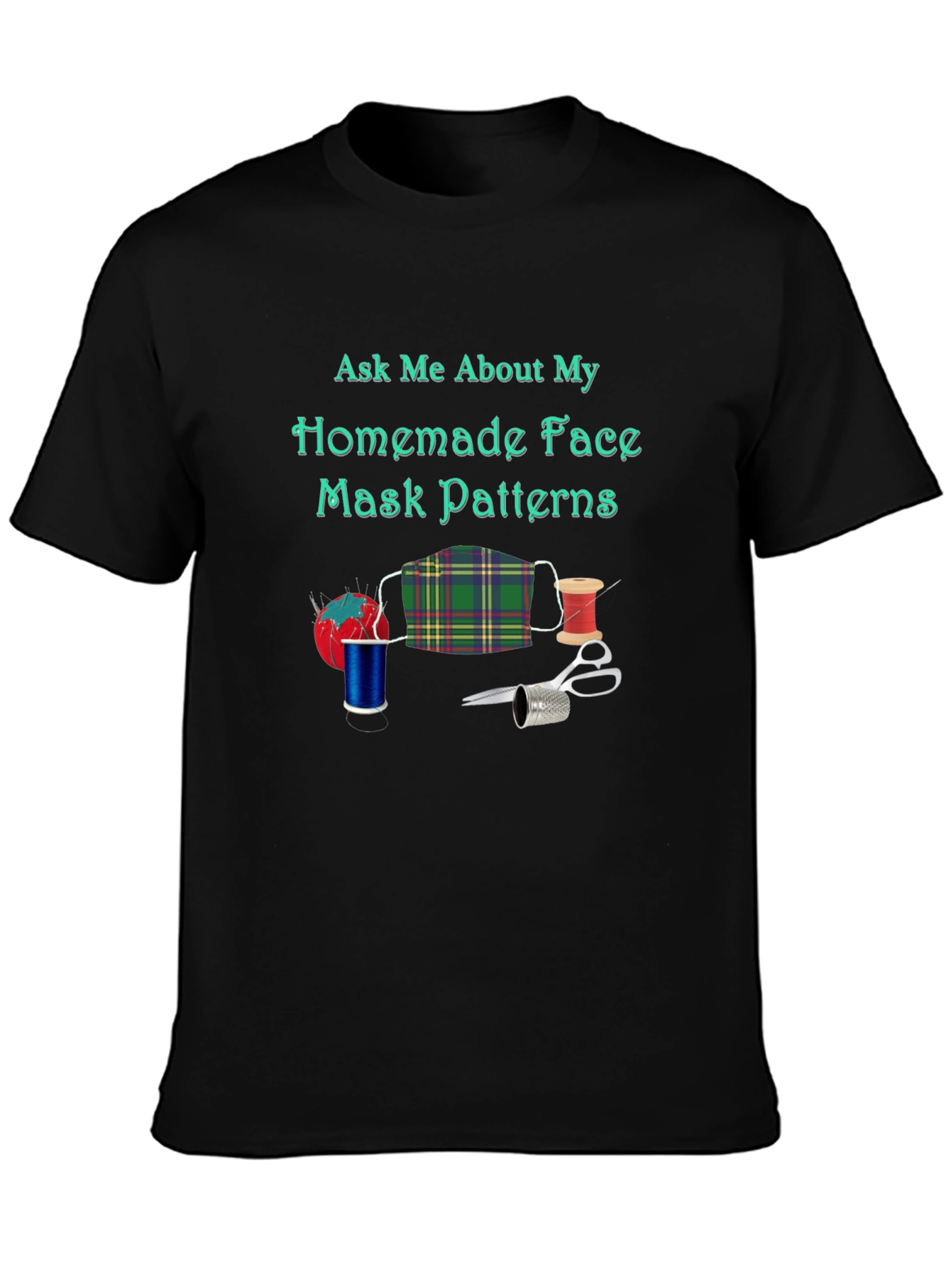 Homemade Face Mask Pattern T-Shirt