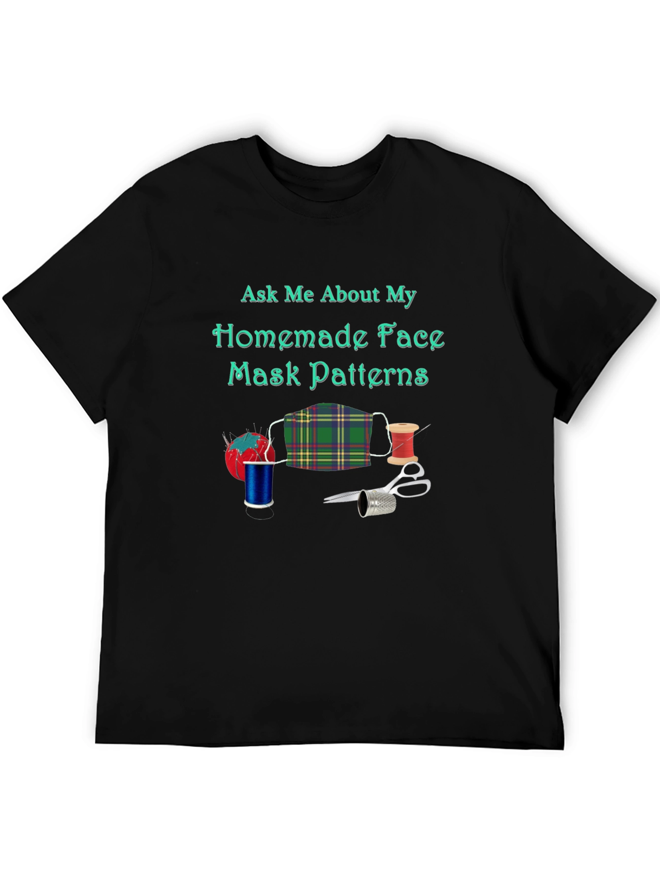 Homemade Face Mask Pattern T-Shirt