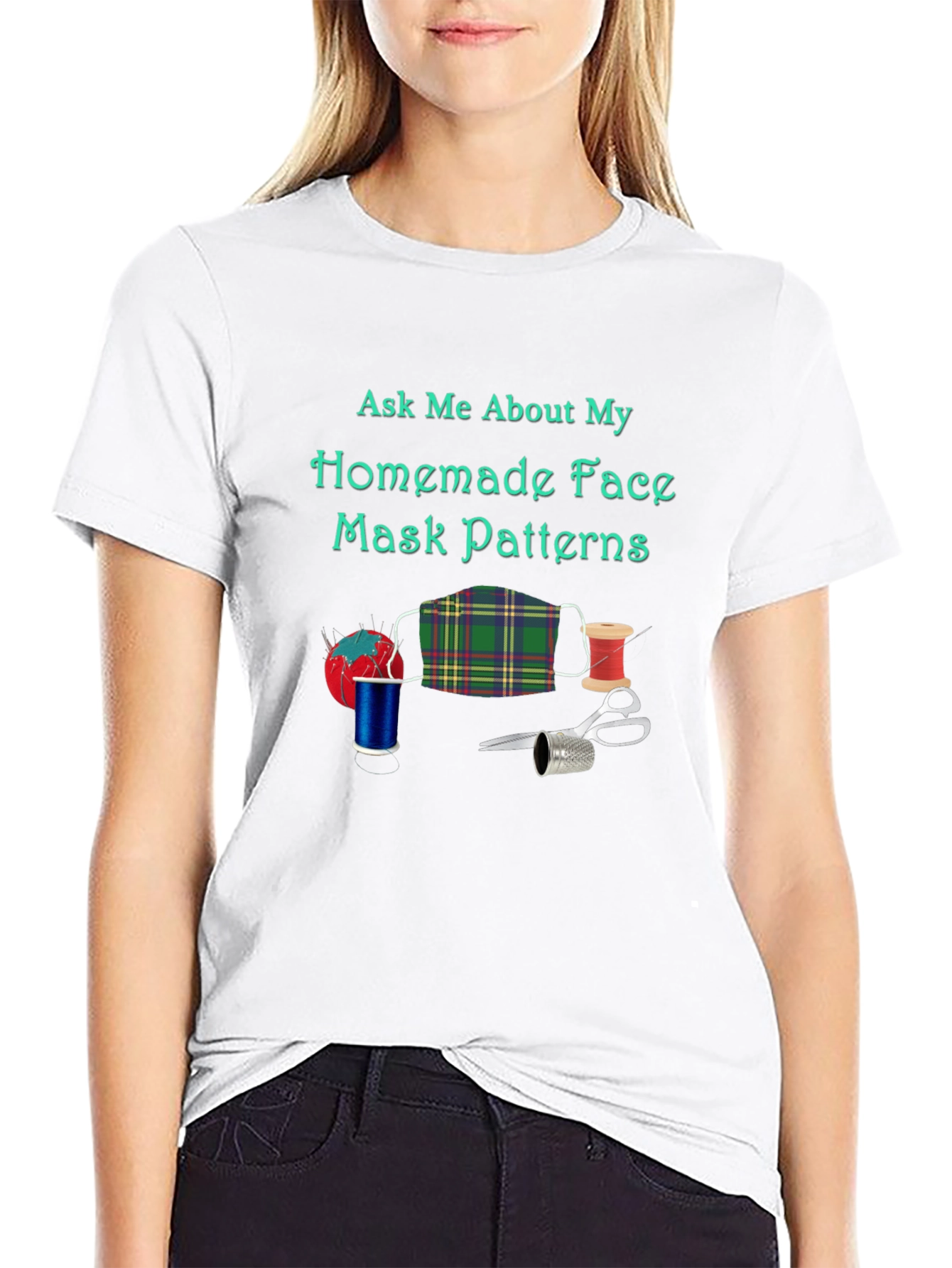 Homemade Face Mask Pattern T-Shirt