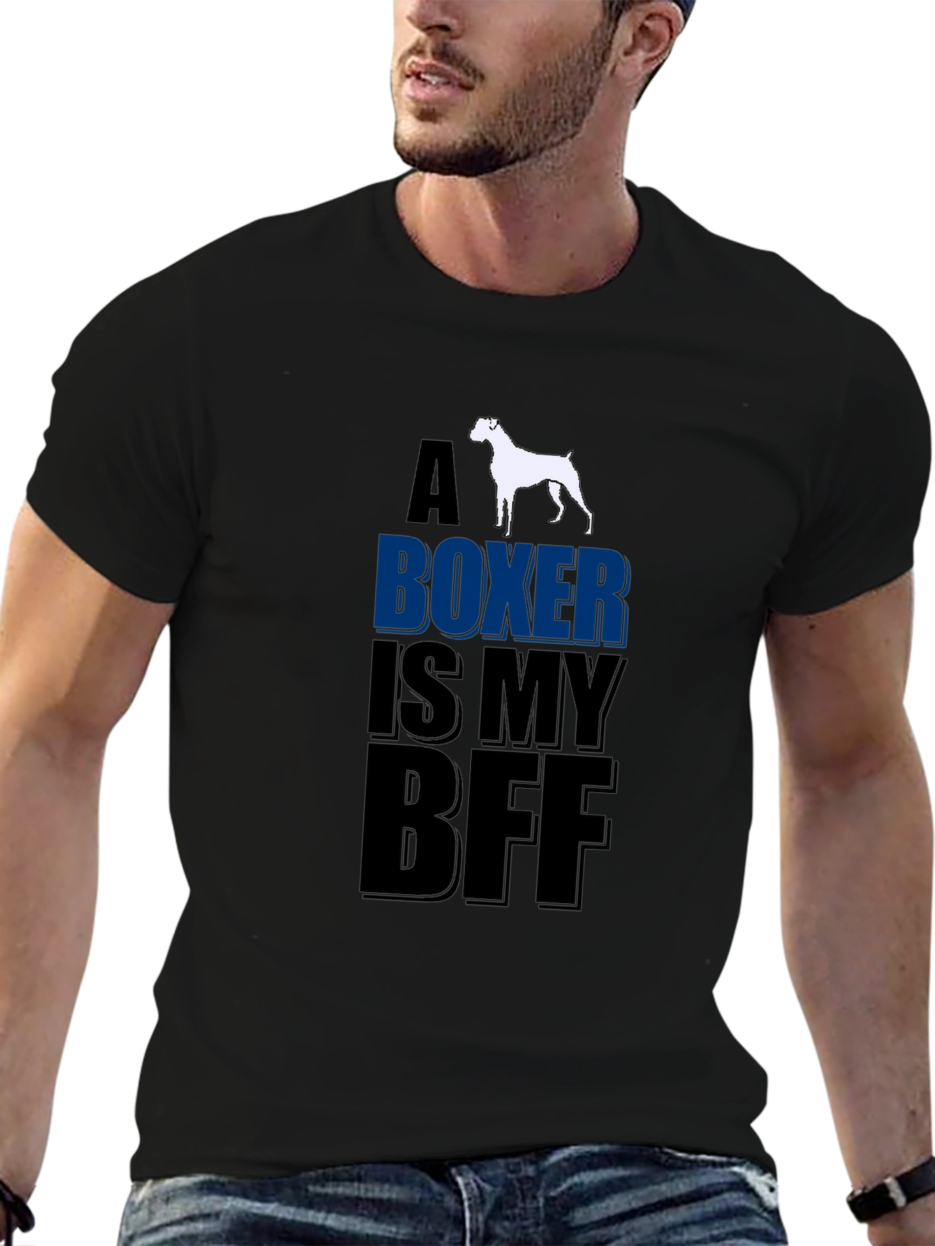 Boxer Dog Lover T-Shirt - A Boxer Is My BFF Design