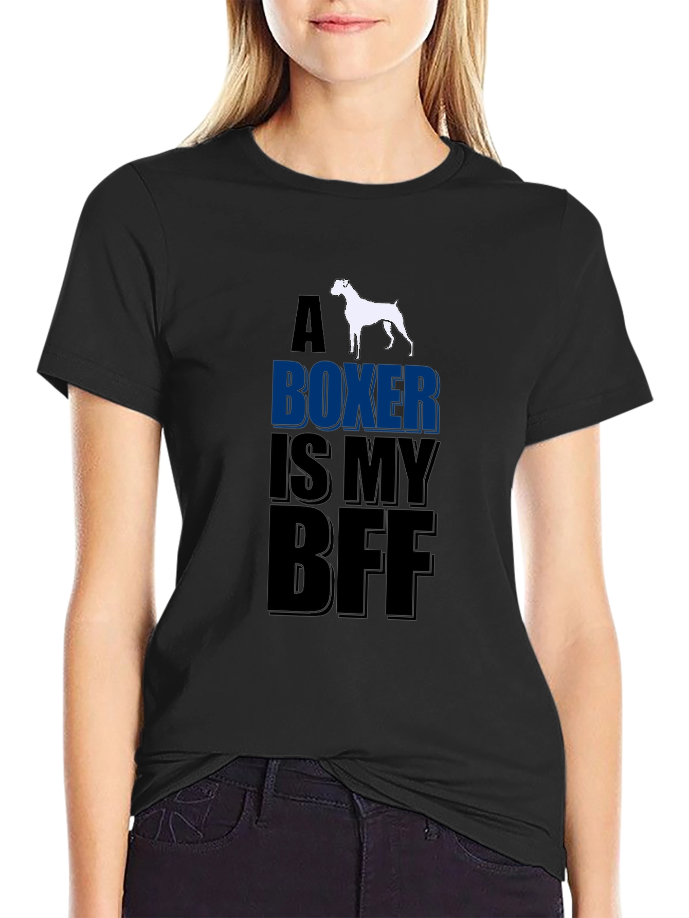 Boxer Dog Lover T-Shirt - A Boxer Is My BFF Design