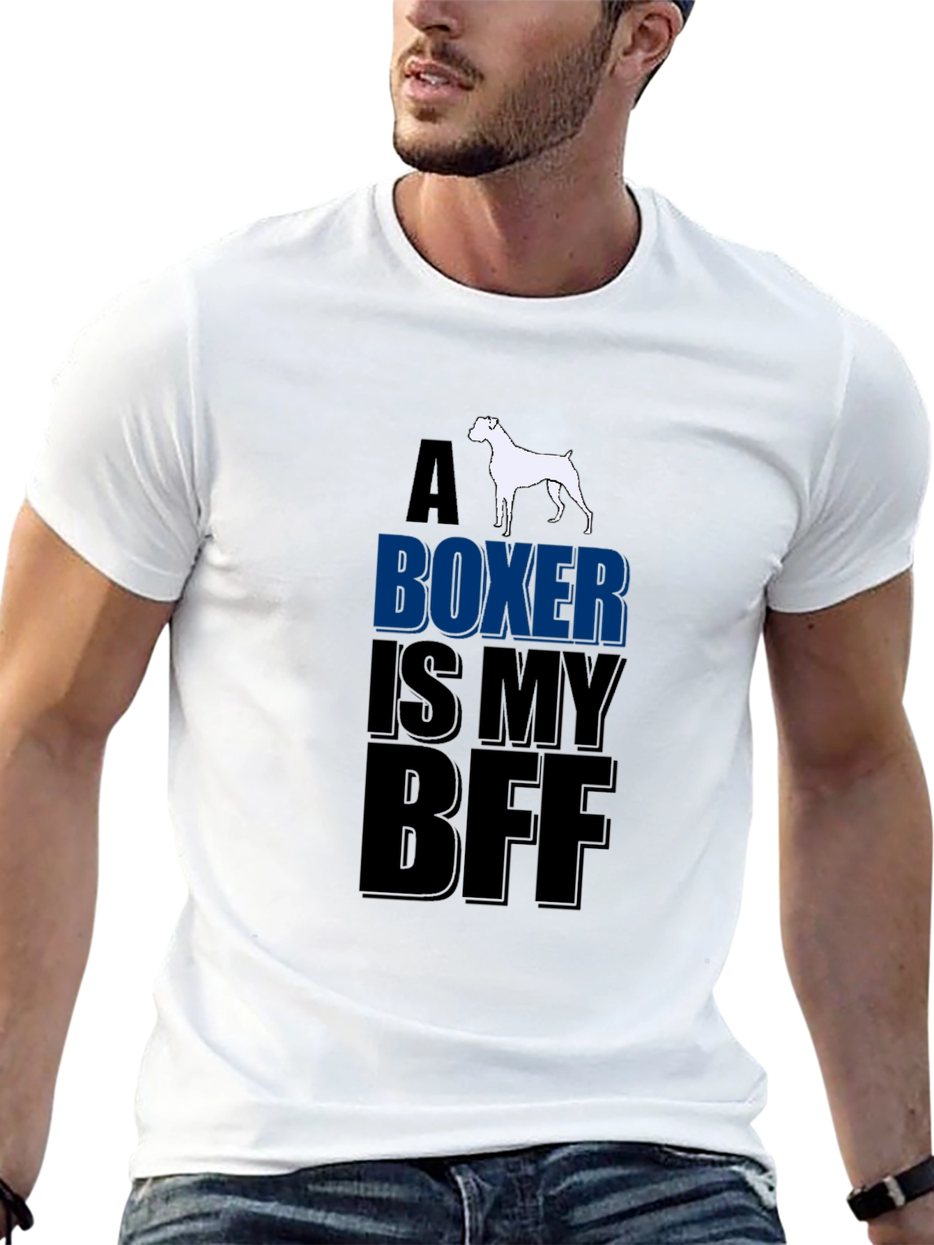 Boxer Dog Lover T-Shirt - A Boxer Is My BFF Design