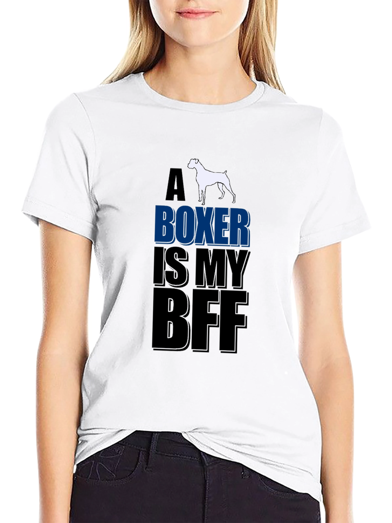 Boxer Dog Lover T-Shirt - A Boxer Is My BFF Design
