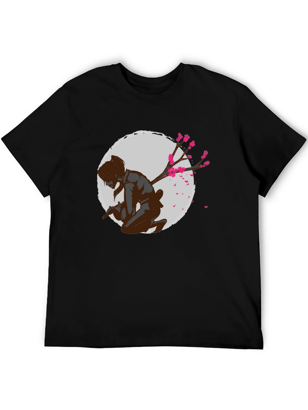 Samurai Cherry Blossom Graphic Tee