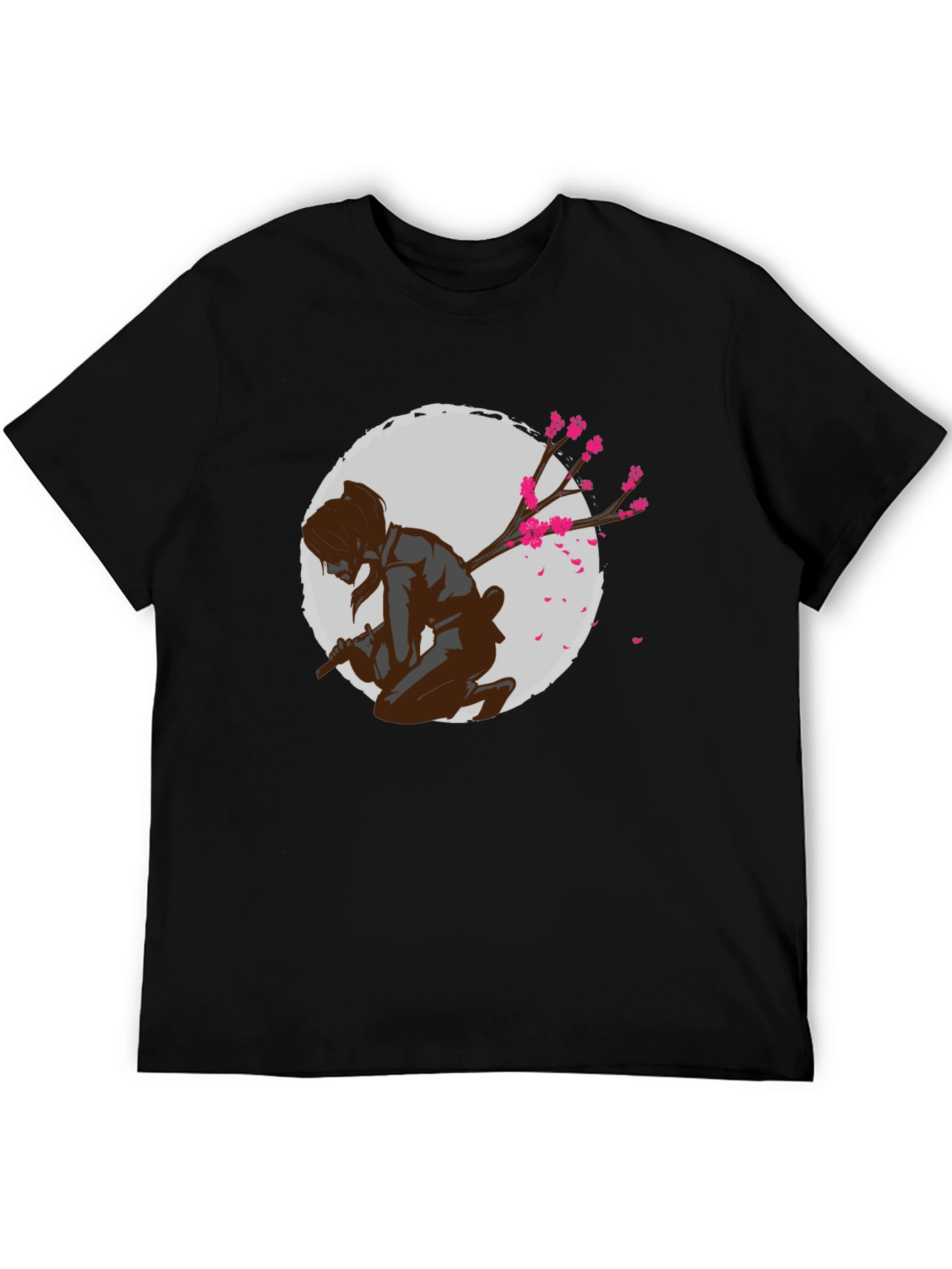 Samurai Cherry Blossom Graphic Tee