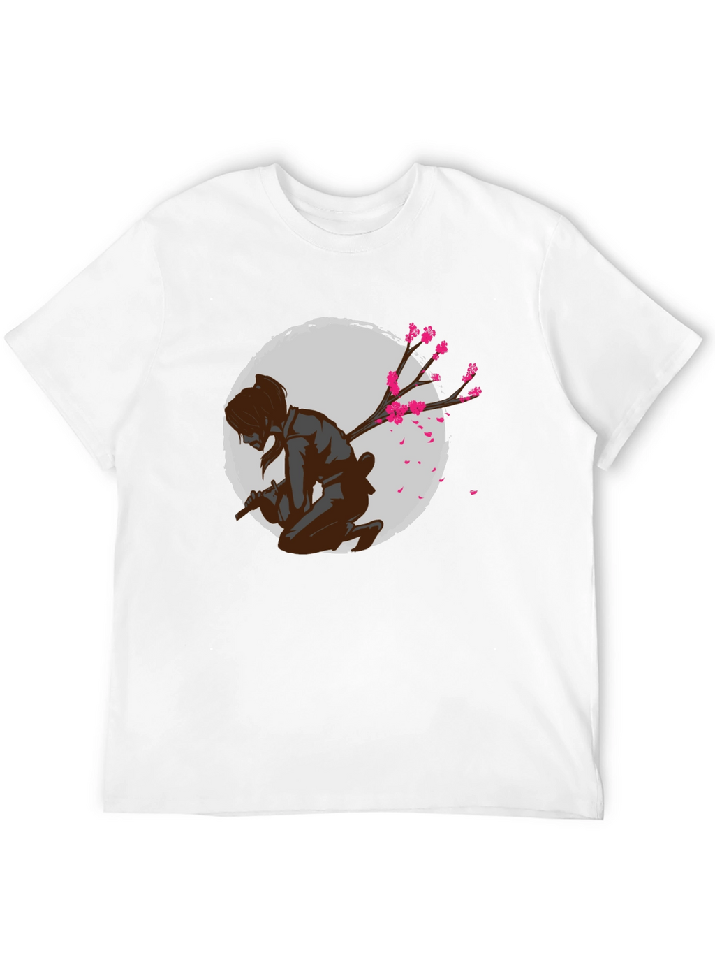 Samurai Cherry Blossom Graphic Tee