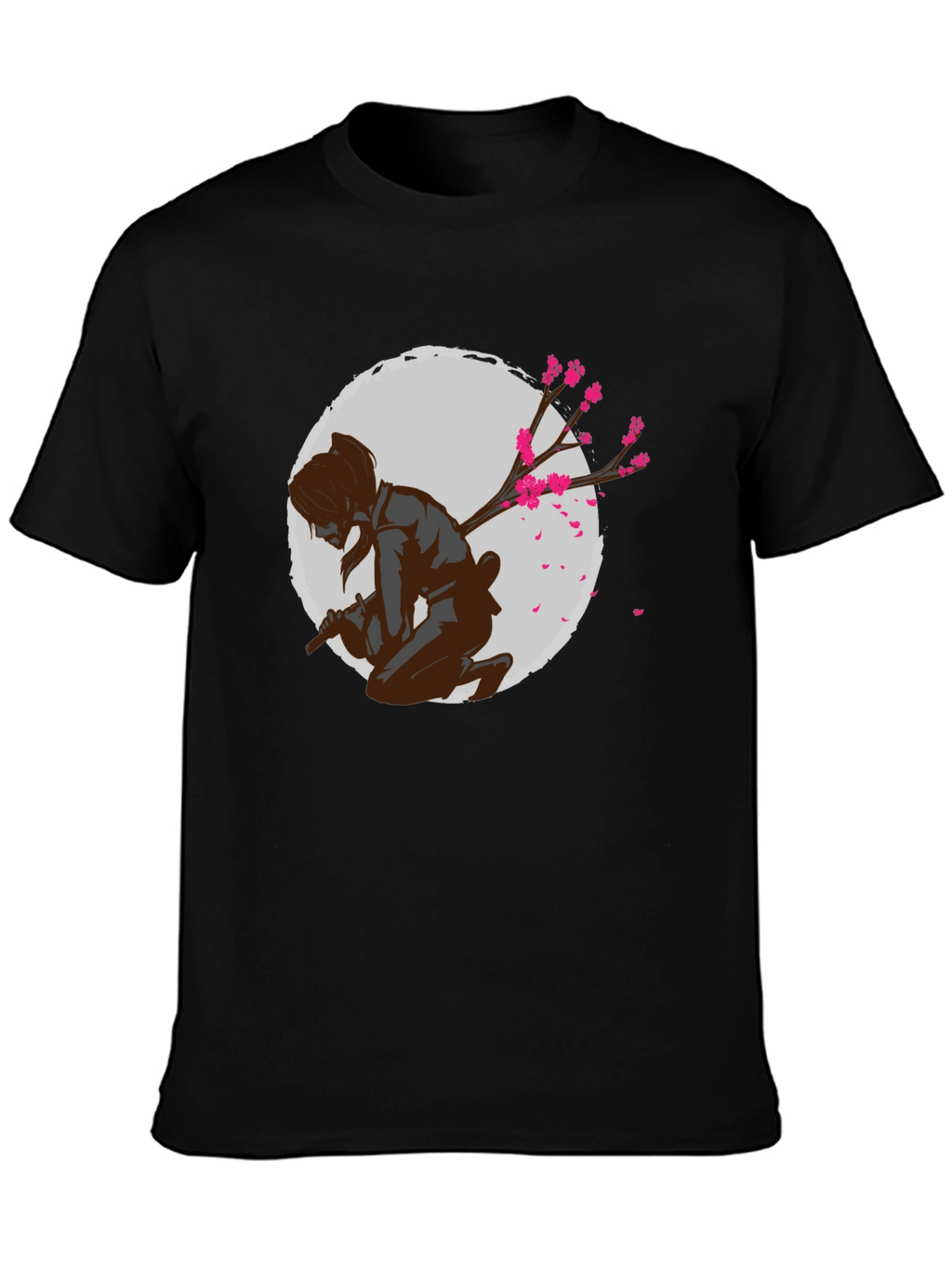 Samurai Cherry Blossom Graphic Tee