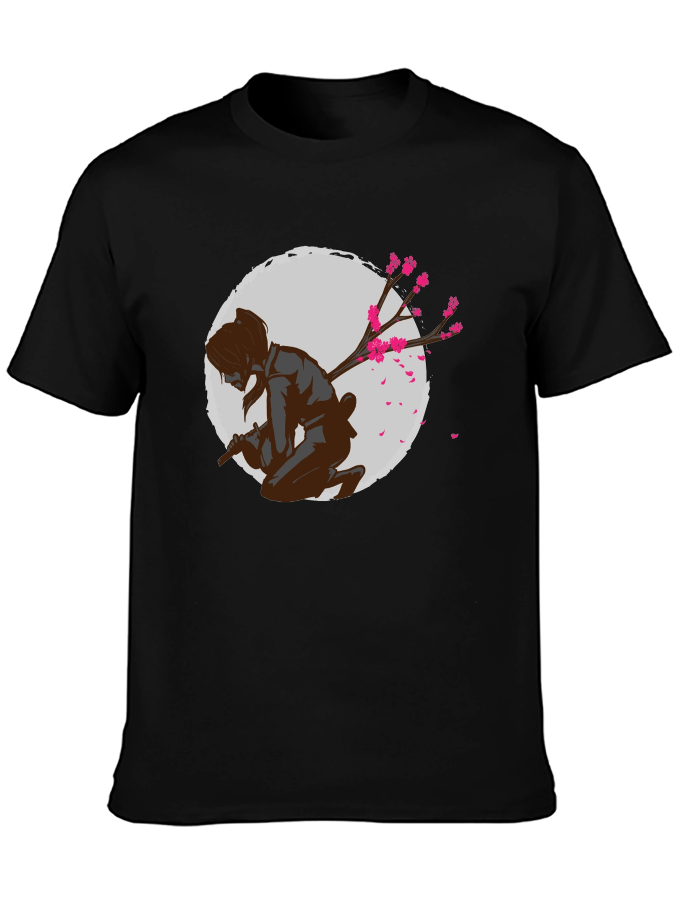 Samurai Cherry Blossom Graphic Tee