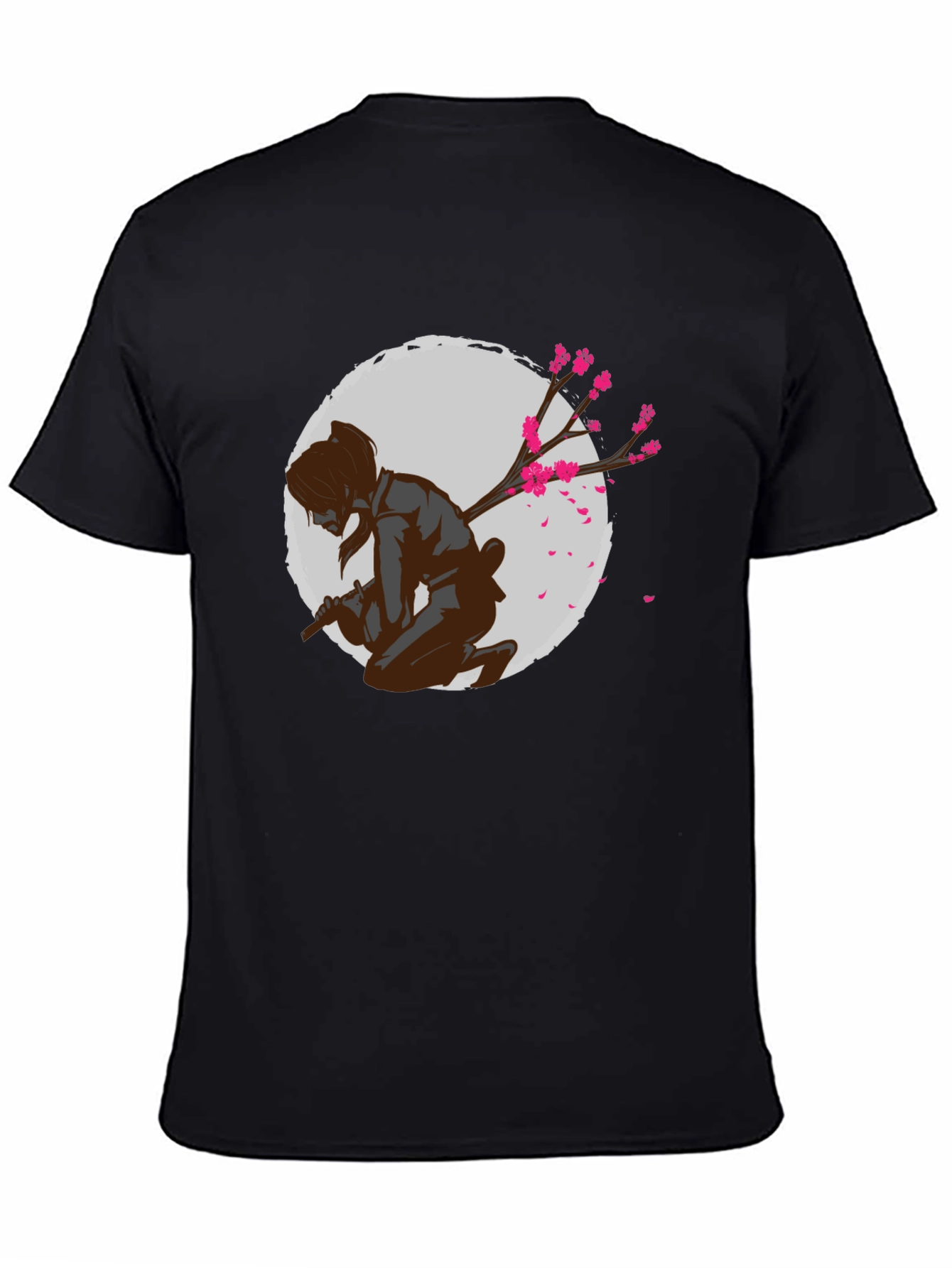 Samurai Cherry Blossom Graphic Tee