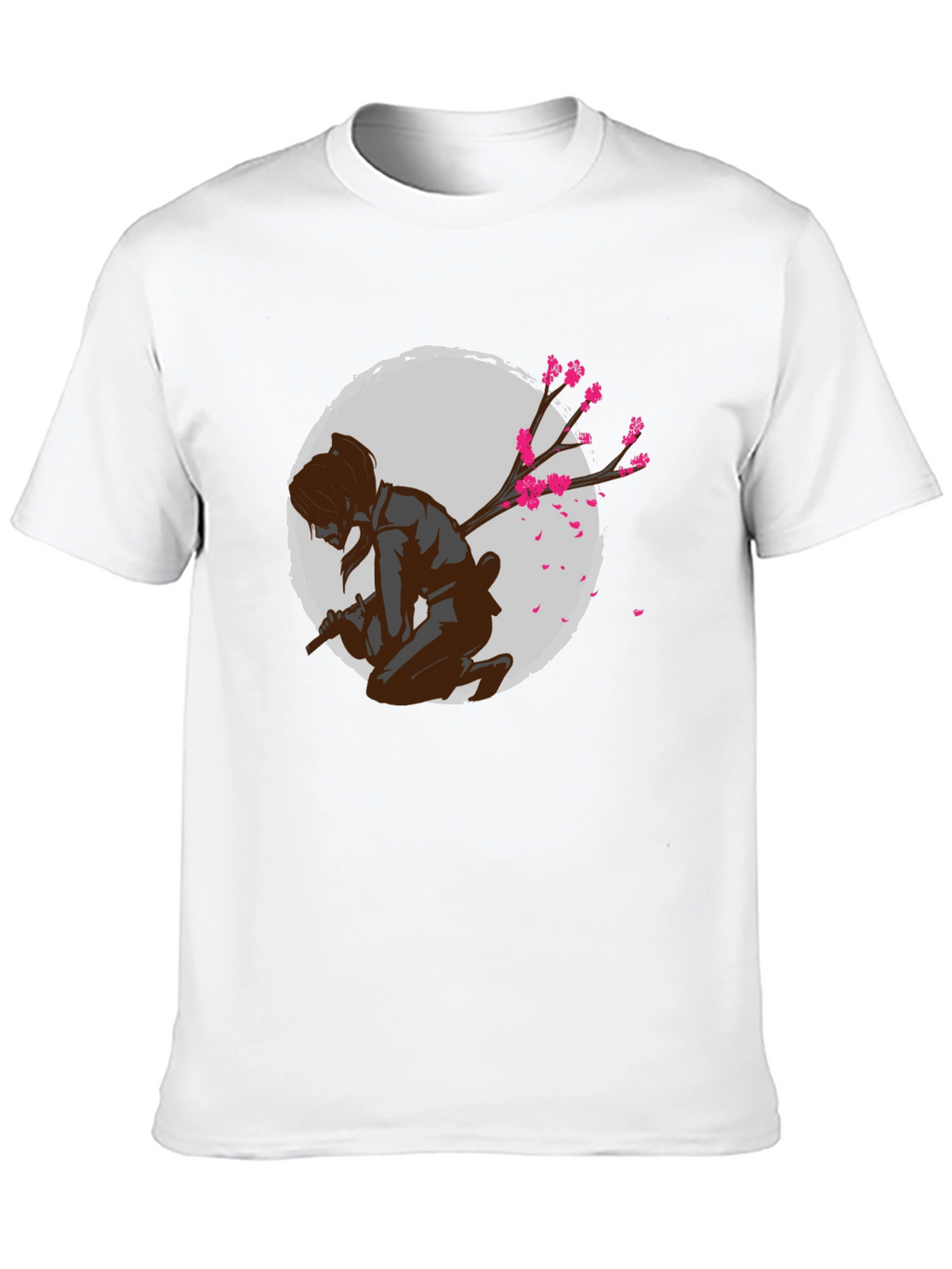 Samurai Cherry Blossom Graphic Tee