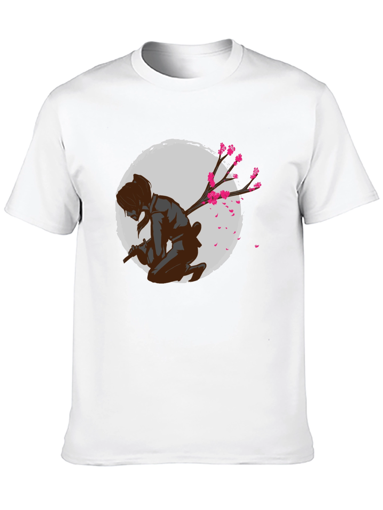 Samurai Cherry Blossom Graphic Tee