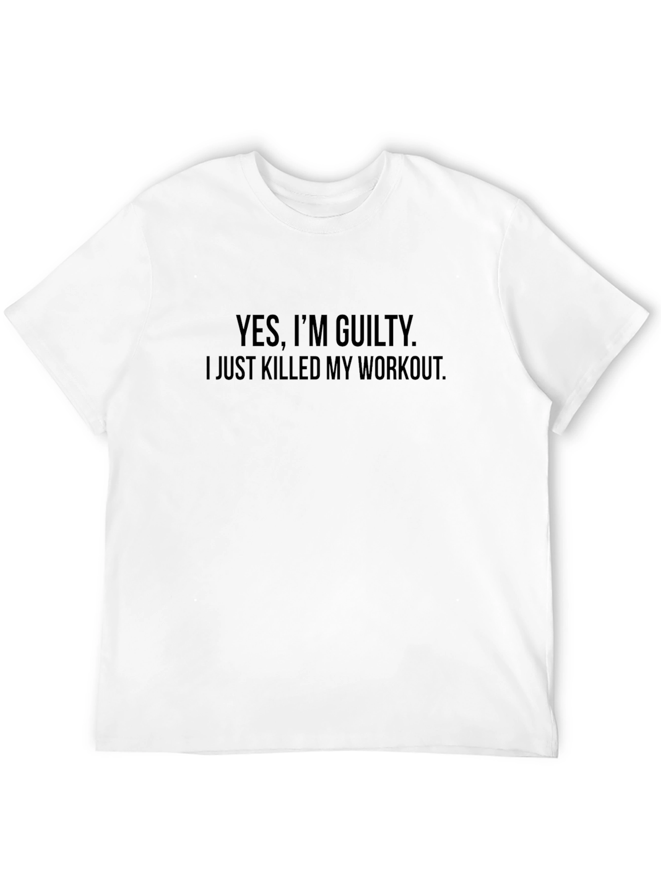 Guilty Workout T-Shirt - Funny Gym Tee