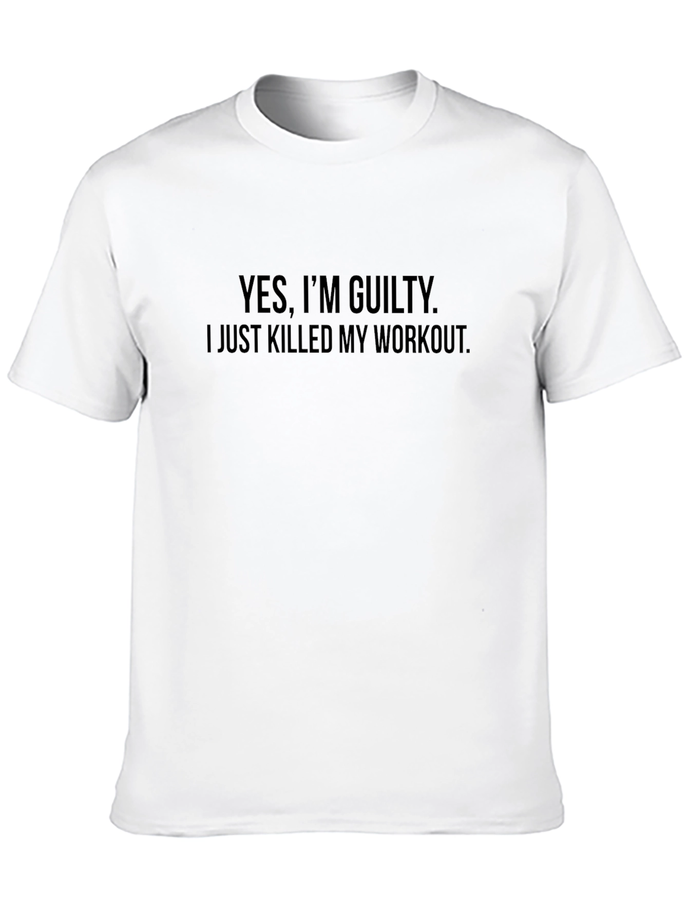 Guilty Workout T-Shirt - Funny Gym Tee