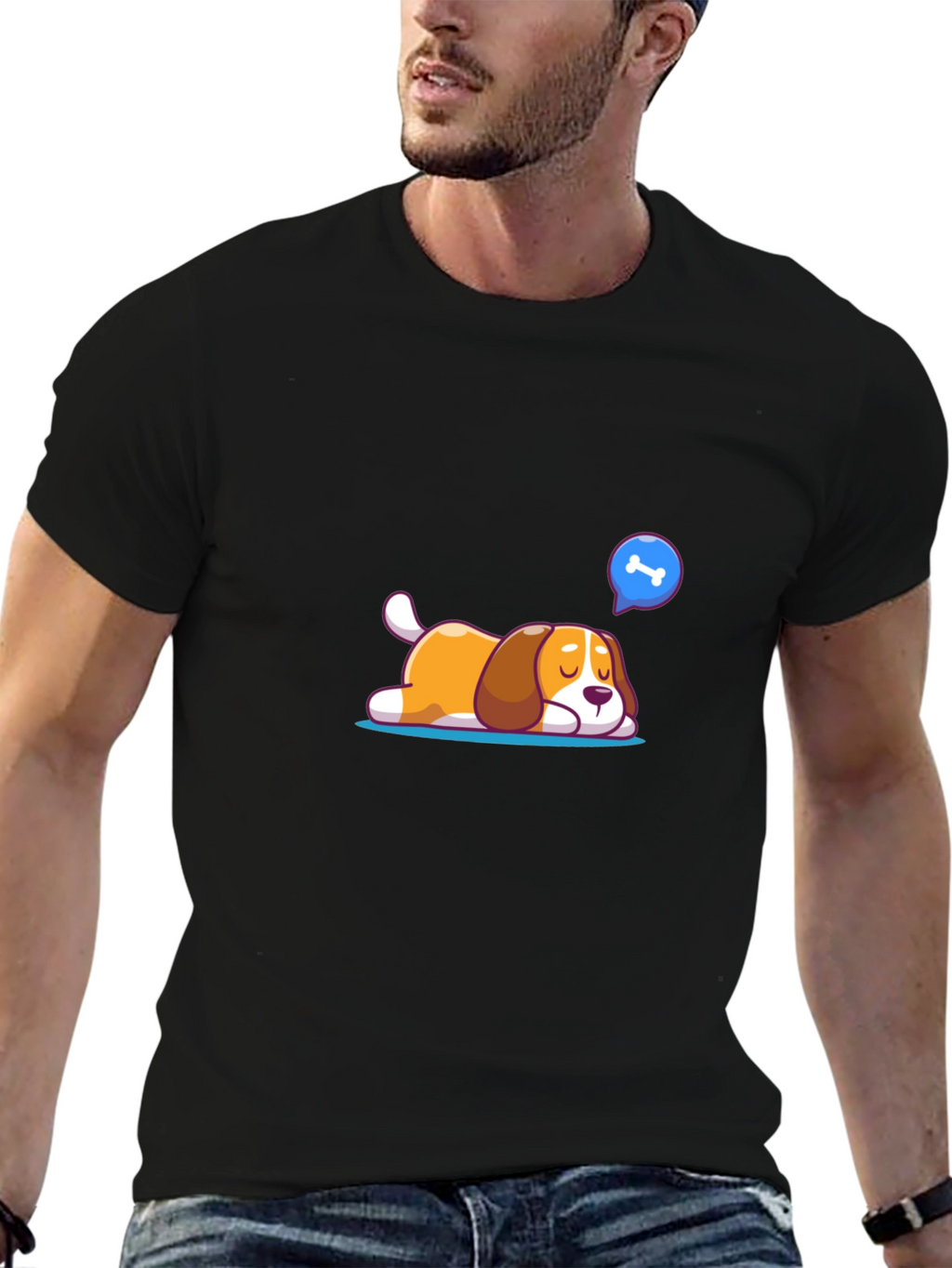 Dog Bone Dream T-Shirt - Black
