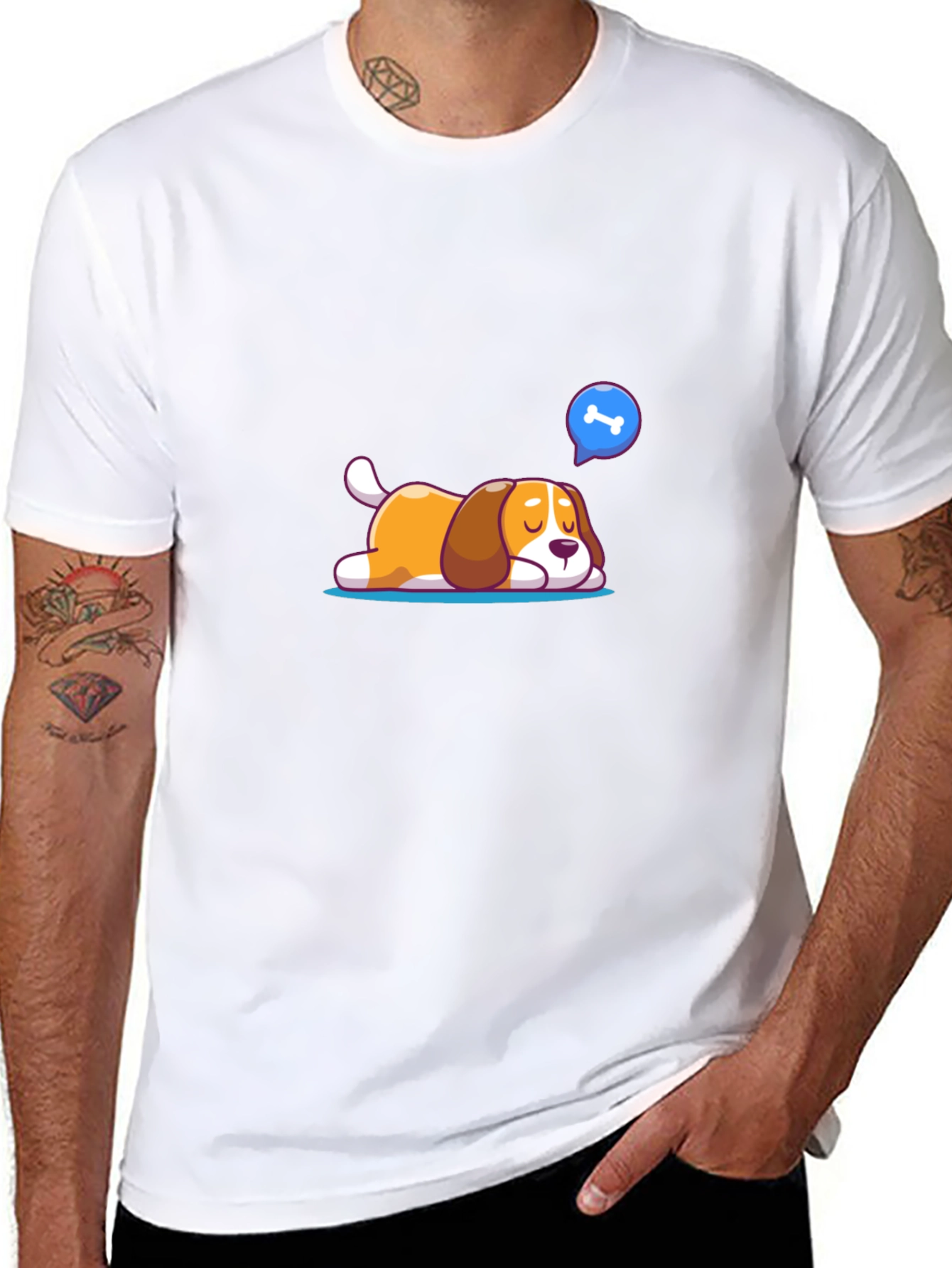 Dog Bone Dream T-Shirt - Black
