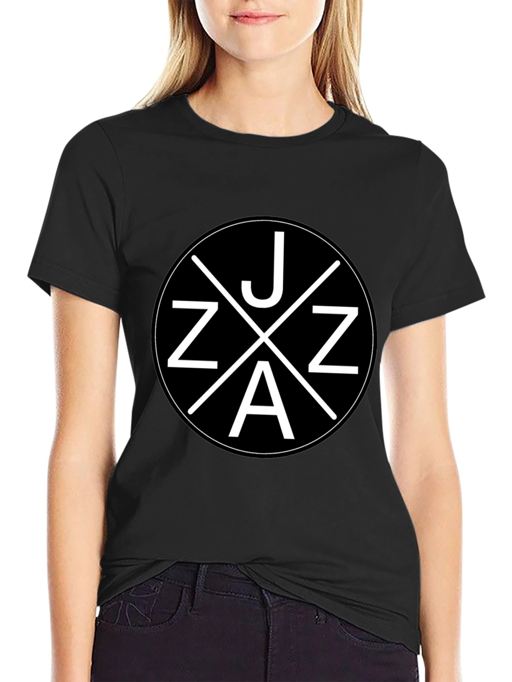 JAZZ Graphic Tee - Unisex Black Cotton T-Shirt