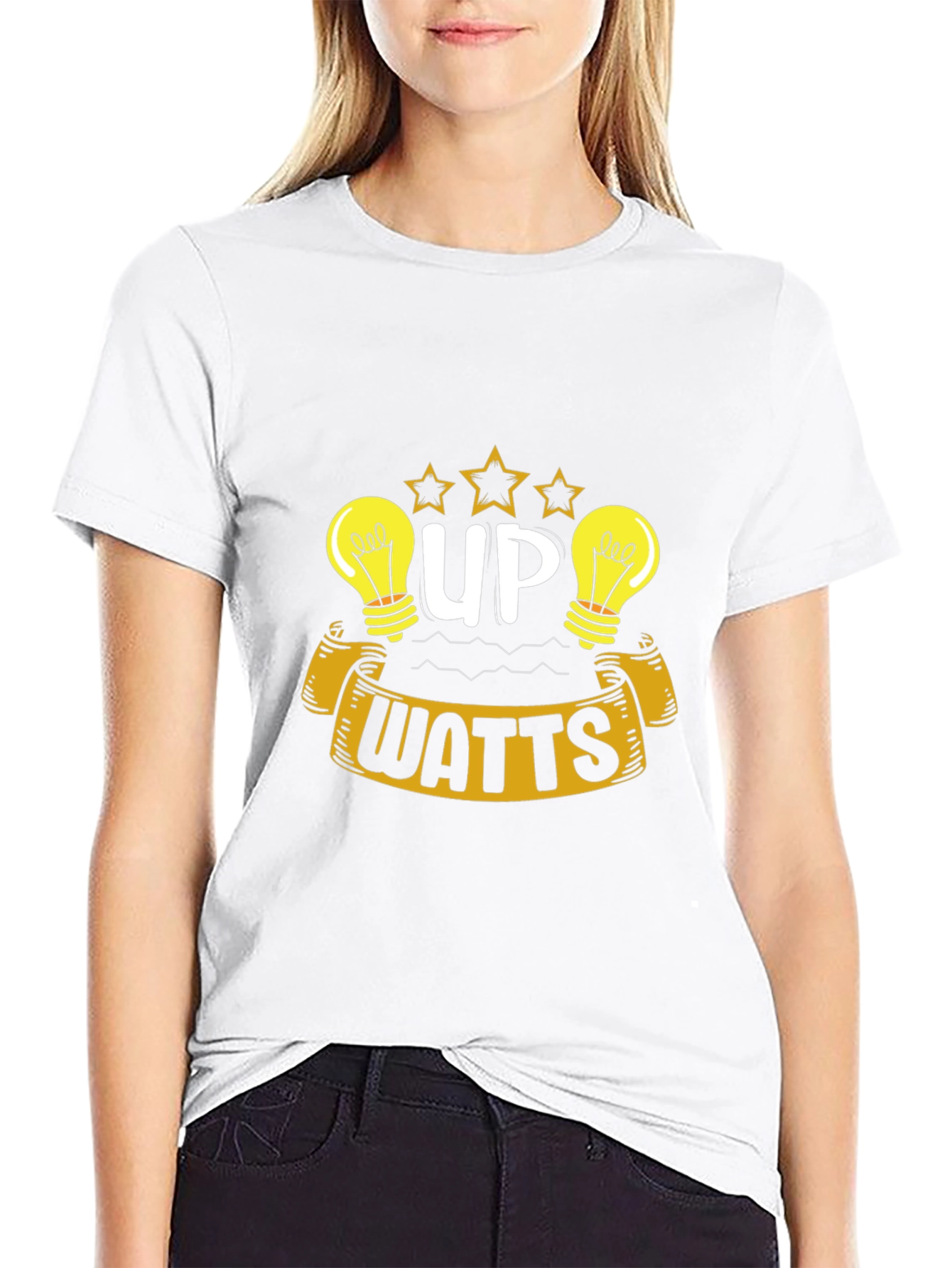 Up Watts T-Shirt - Electrician Funny Tee