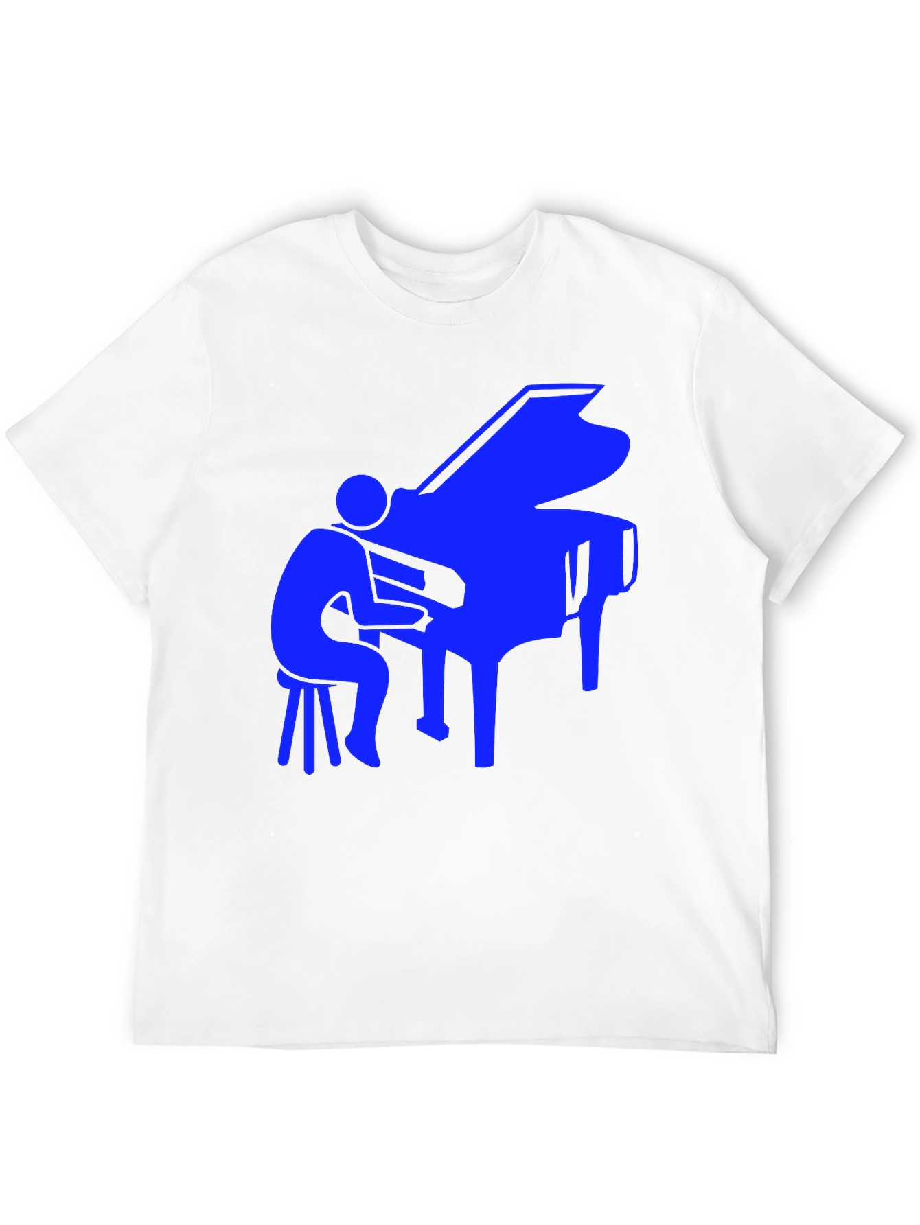 Piano Player Graphic Tee - Cool Music Shirt