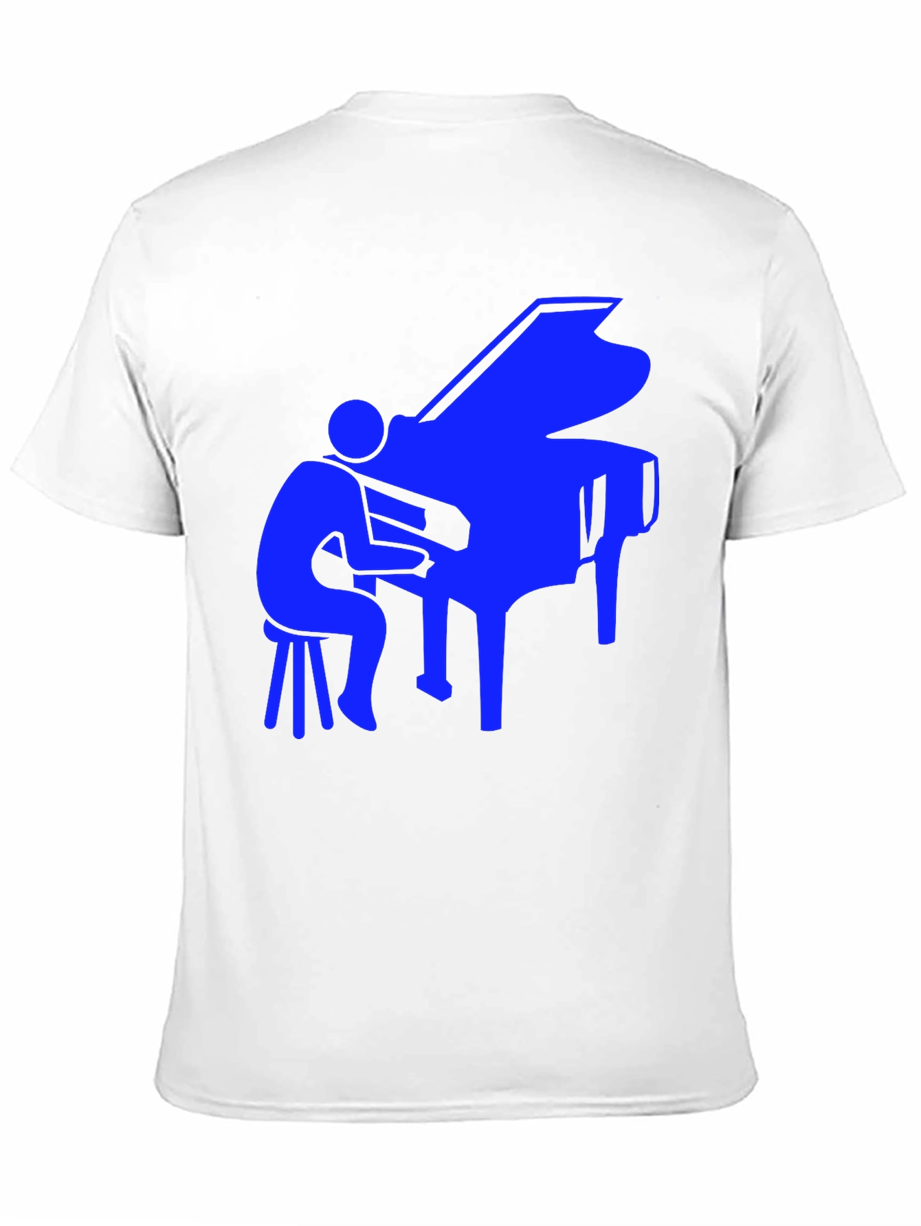 Piano Player Graphic Tee - Cool Music Shirt