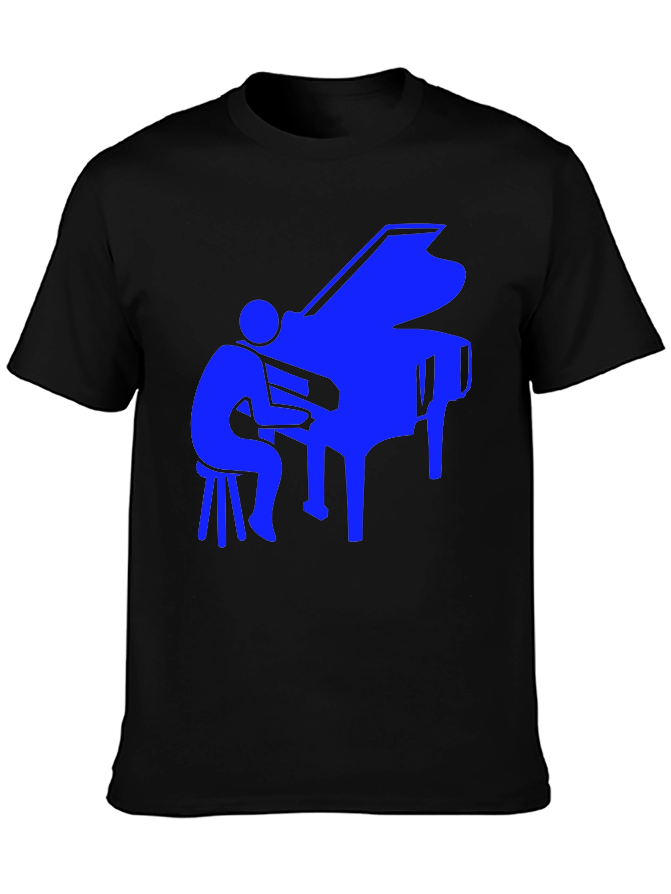 Piano Player Graphic Tee - Cool Music Shirt