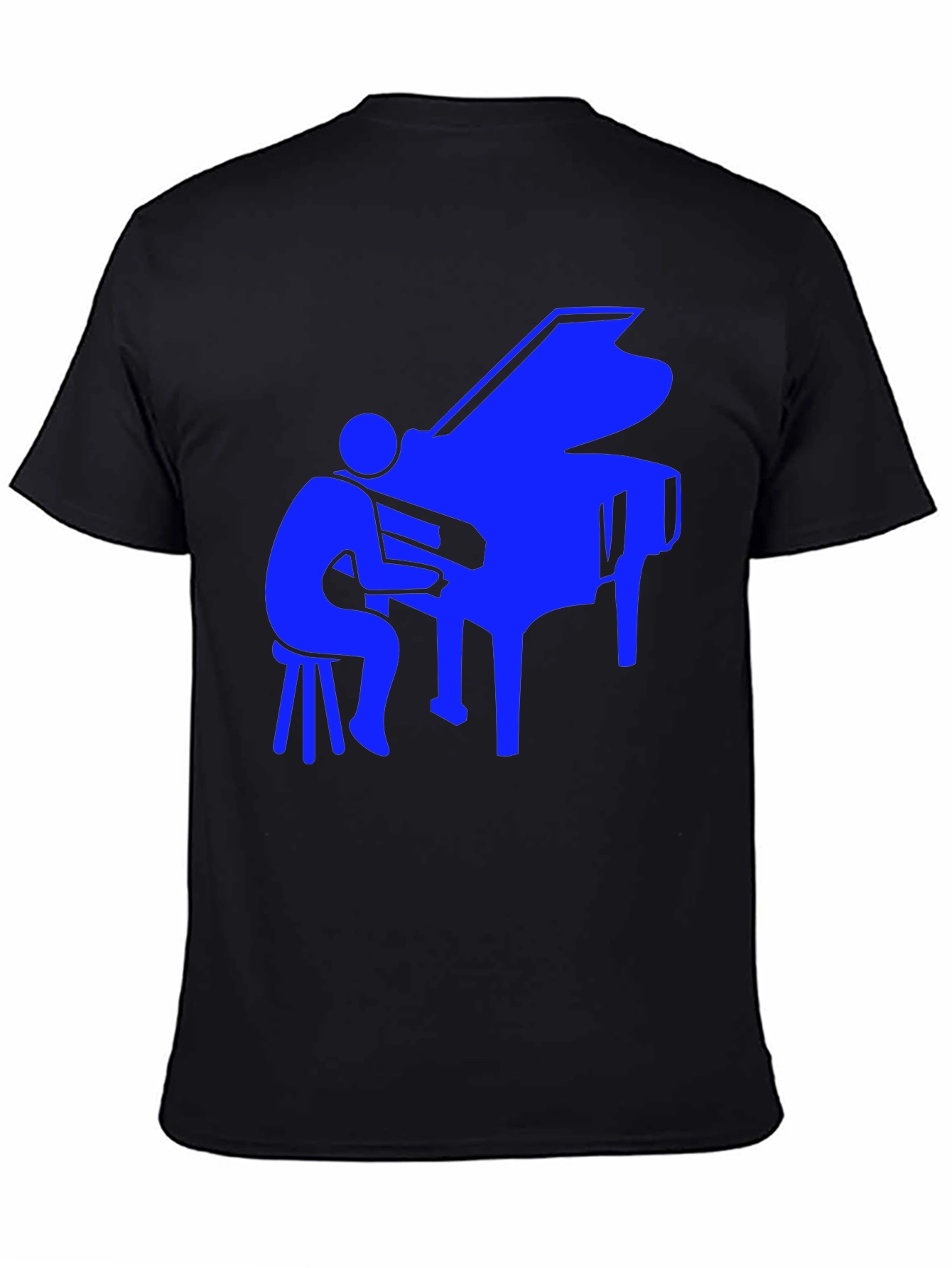 Piano Player Graphic Tee - Cool Music Shirt
