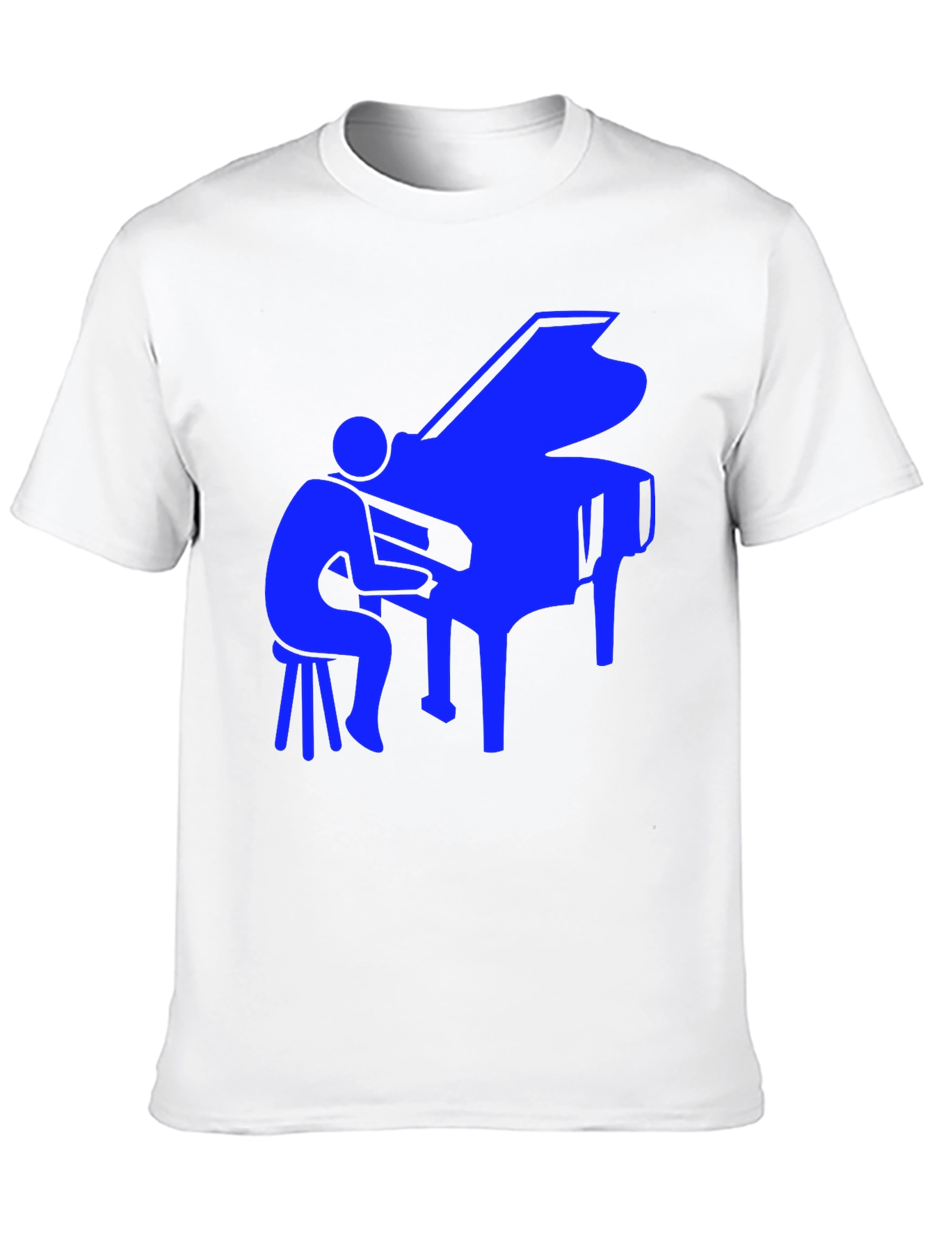 Piano Player Graphic Tee - Cool Music Shirt