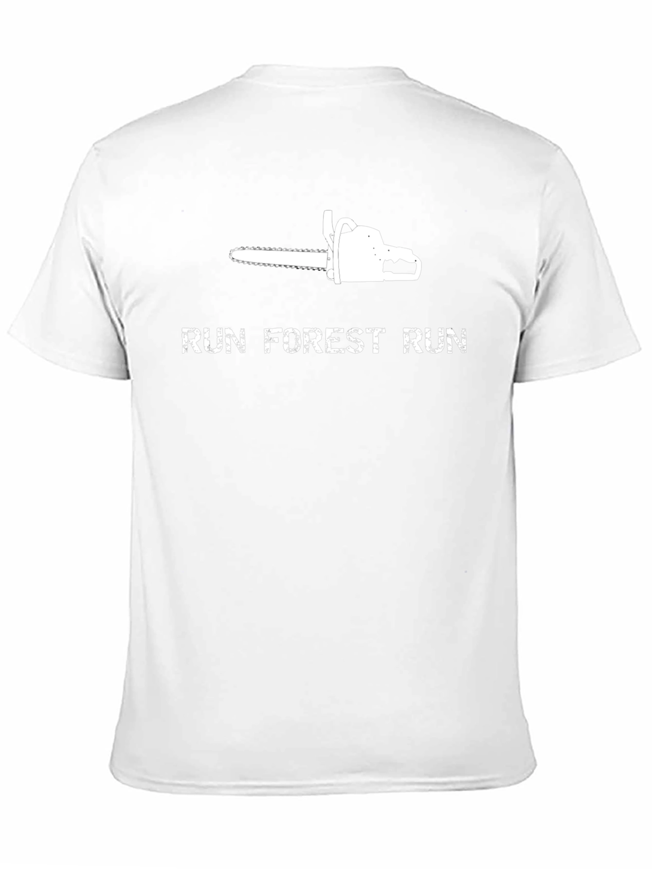 Run Forest Run Chainsaw Graphic Tee - Black