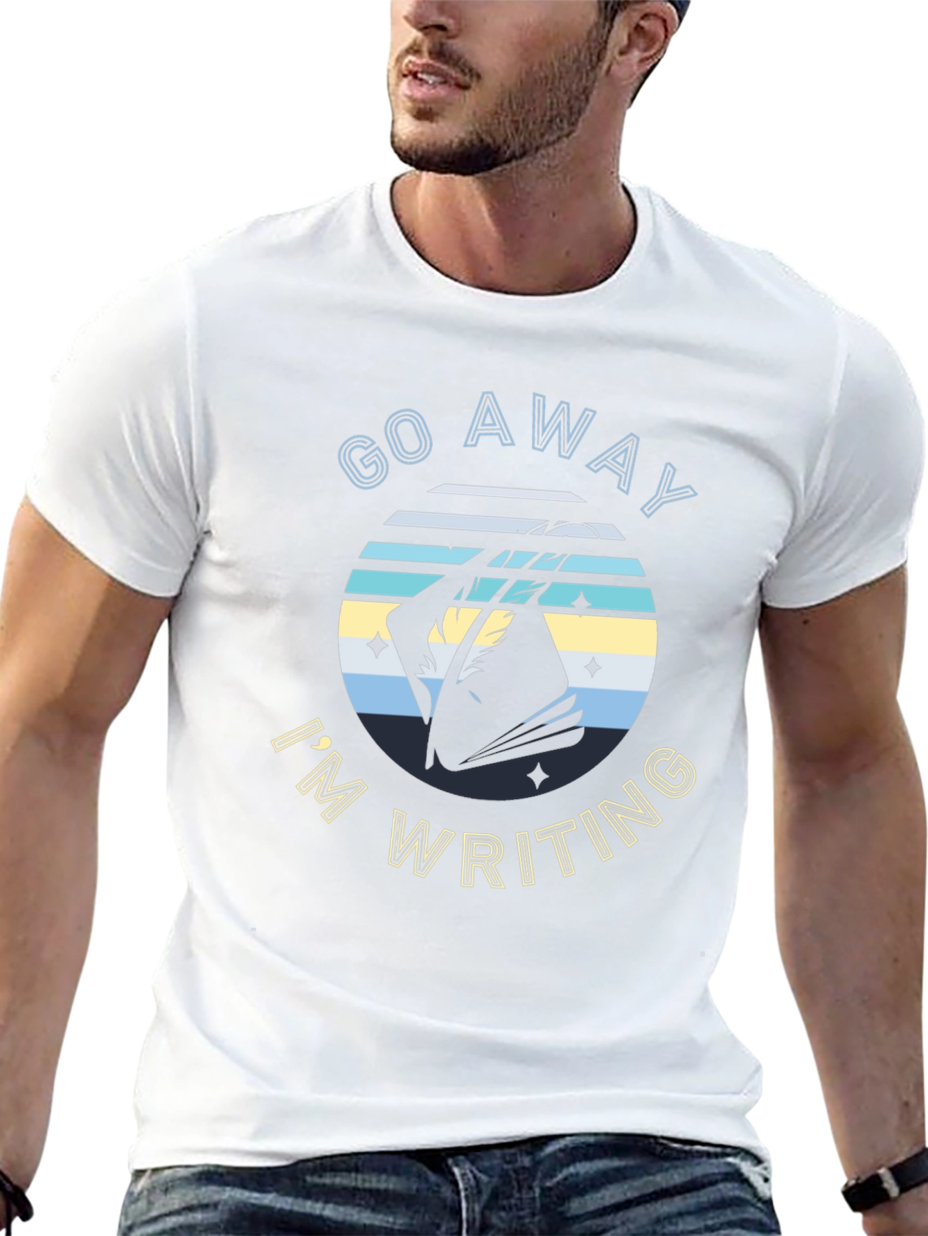 Go Away Im Writing T-Shirt Novelist Writer Gift