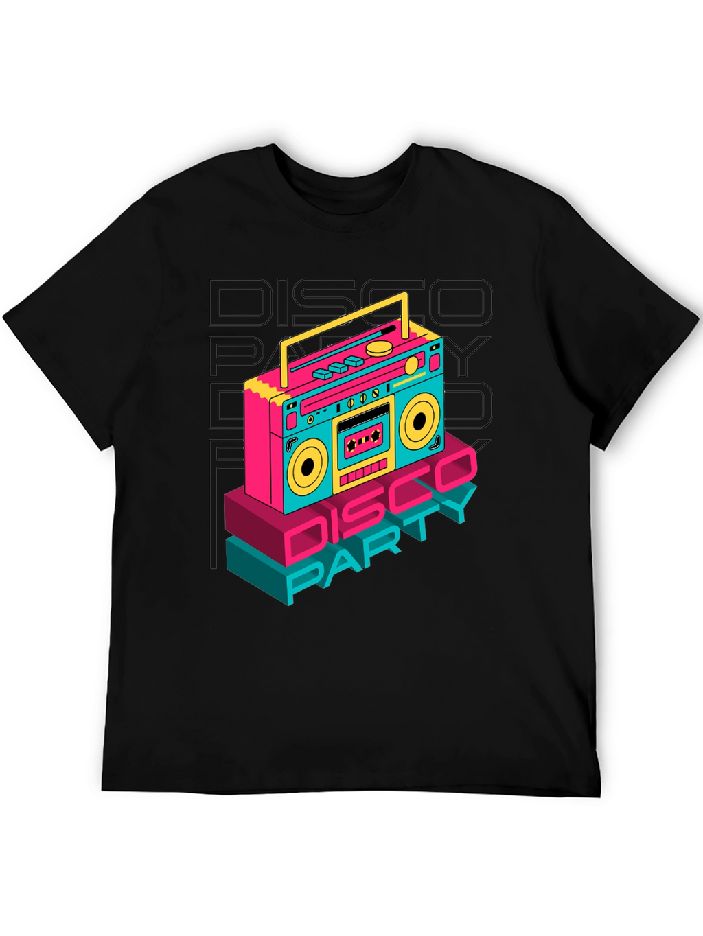 Retro Disco Party Boombox T-Shirt