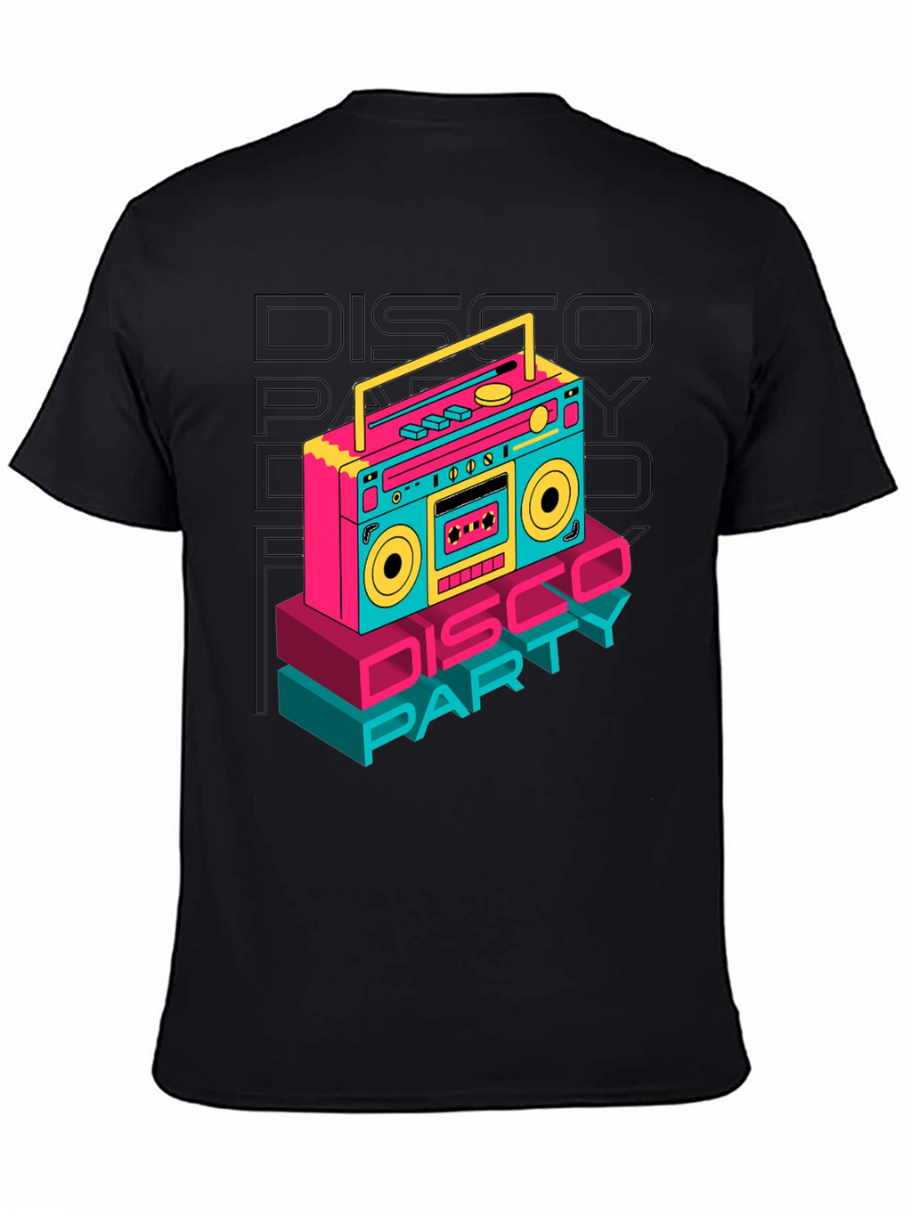 Retro Disco Party Boombox T-Shirt