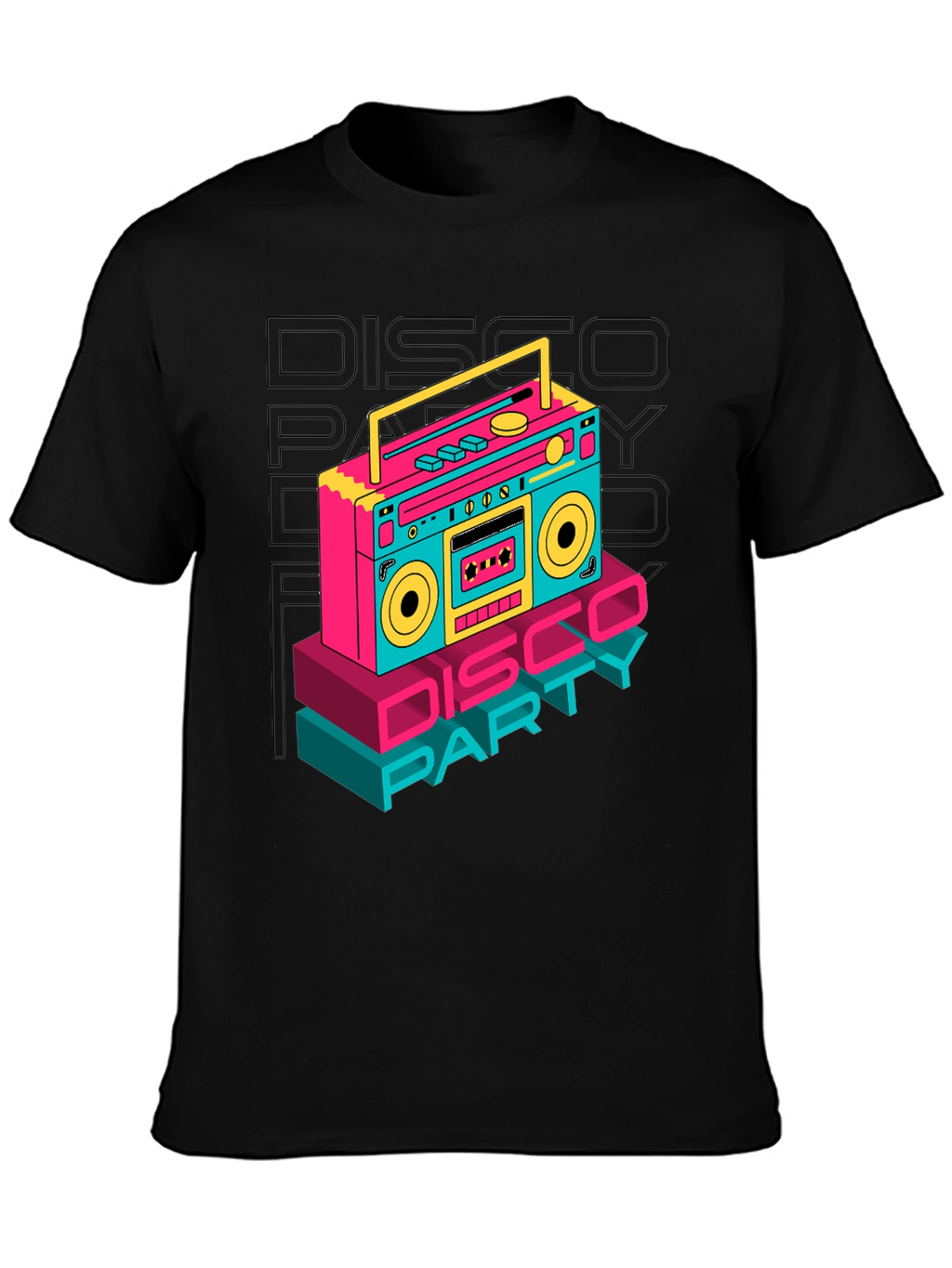 Retro Disco Party Boombox T-Shirt