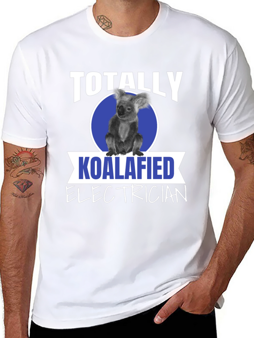 Koalafied Electrician T-Shirt Funny Electrician Gift Tee