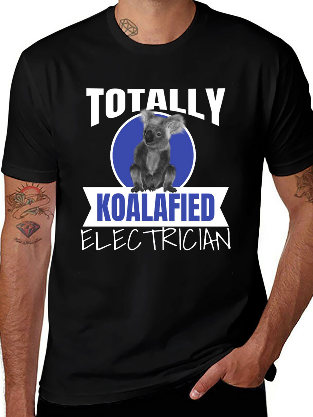 Koalafied Electrician T-Shirt Funny Electrician Gift Tee