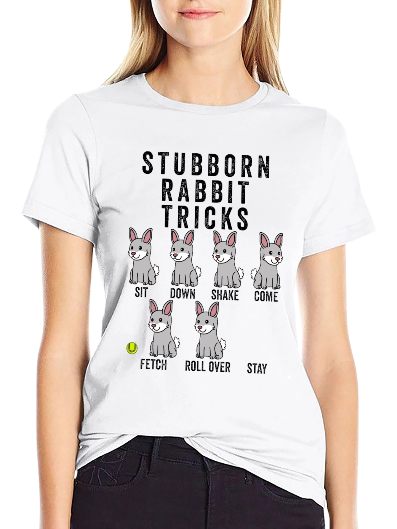 Stubborn Rabbit Tricks Graphic Tee