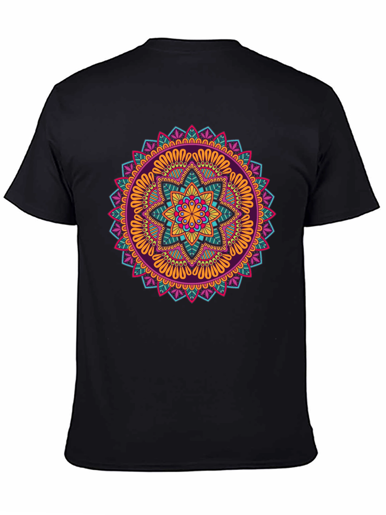 Vibrant Mandala Graphic Print T-Shirt