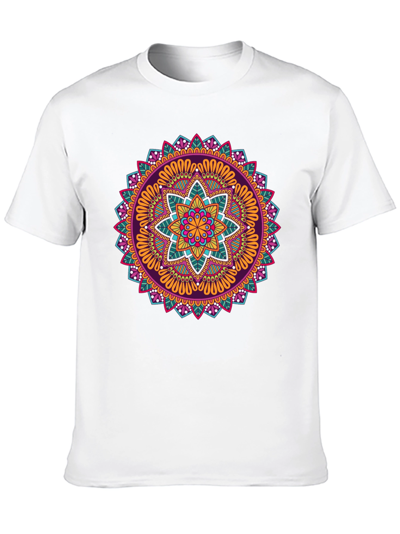 Vibrant Mandala Graphic Print T-Shirt