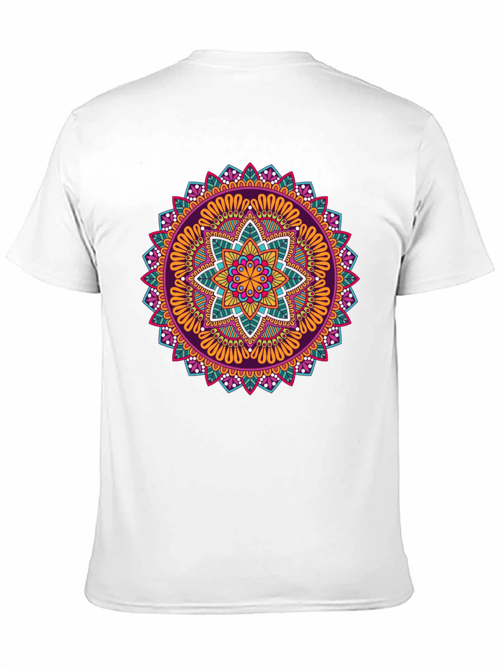 Vibrant Mandala Graphic Print T-Shirt