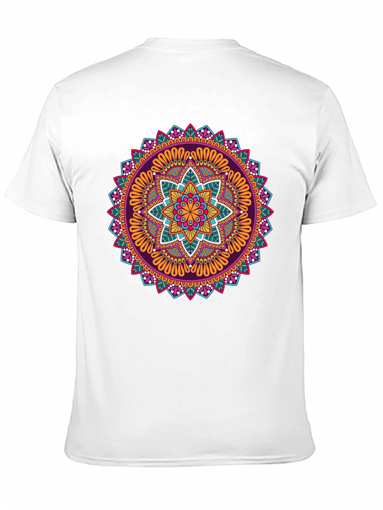 Vibrant Mandala Graphic Print T-Shirt
