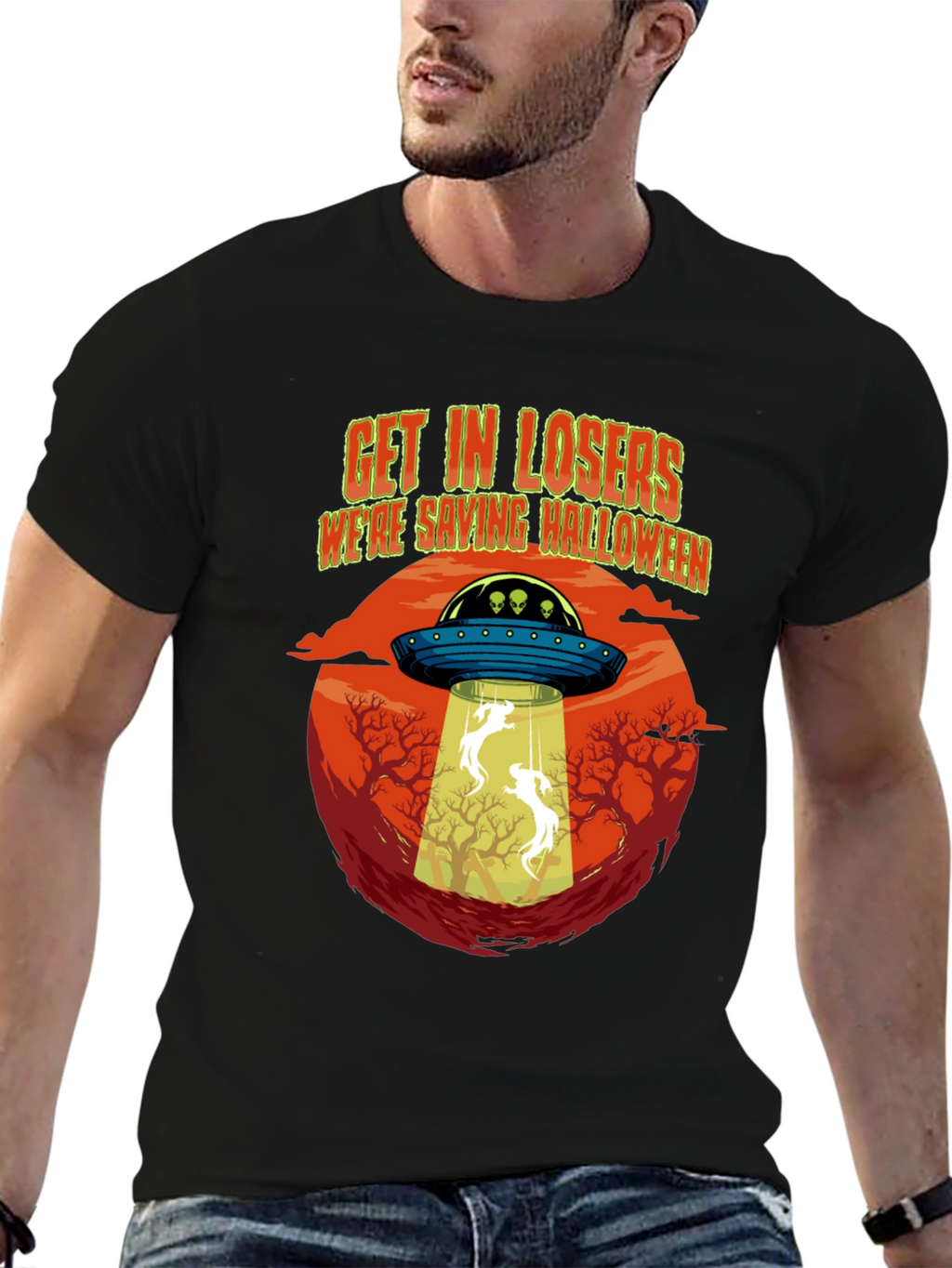 Halloween Alien Abduction T-Shirt