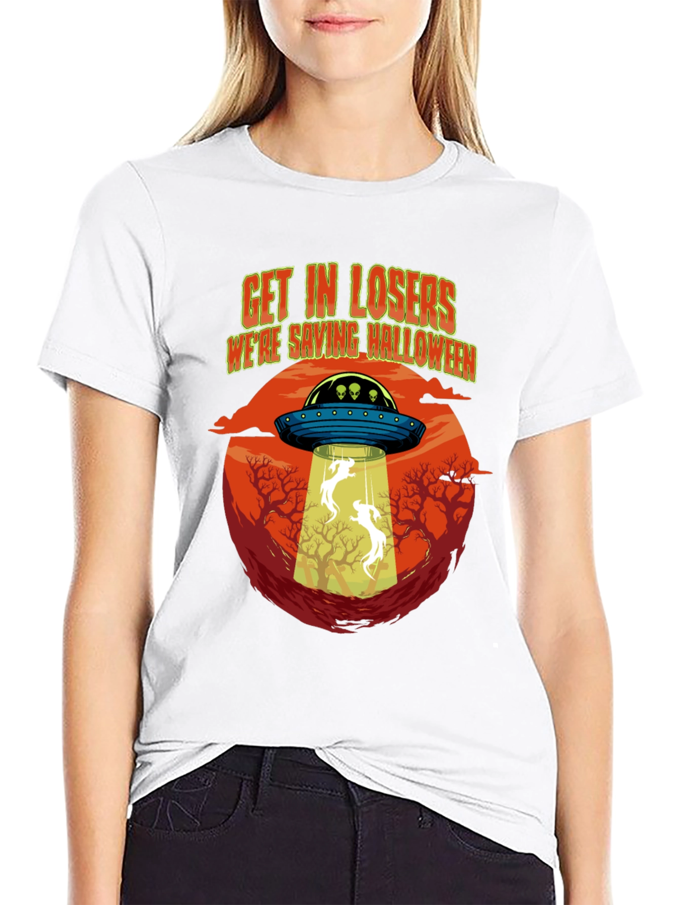 Halloween Alien Abduction T-Shirt