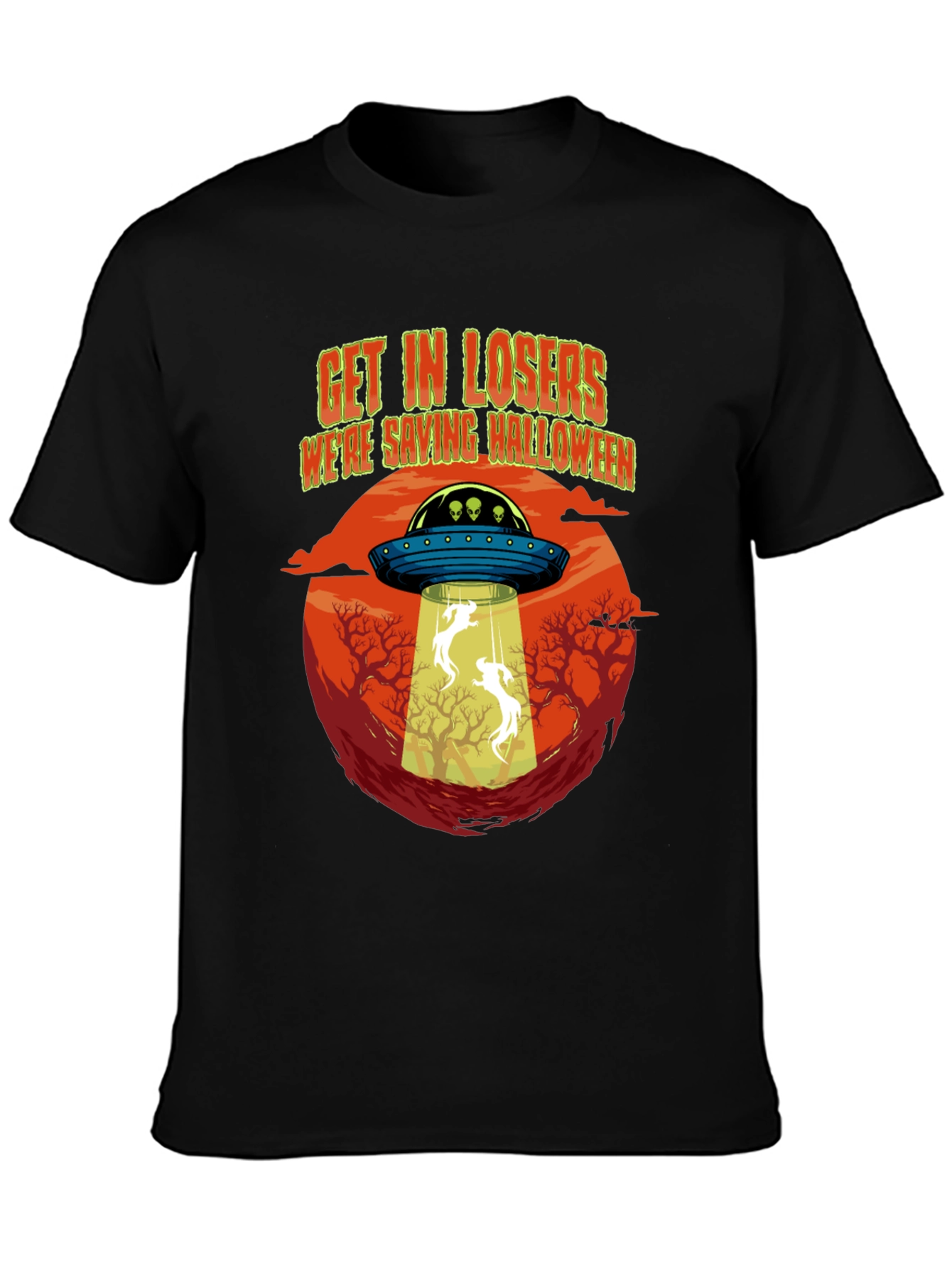 Halloween Alien Abduction T-Shirt