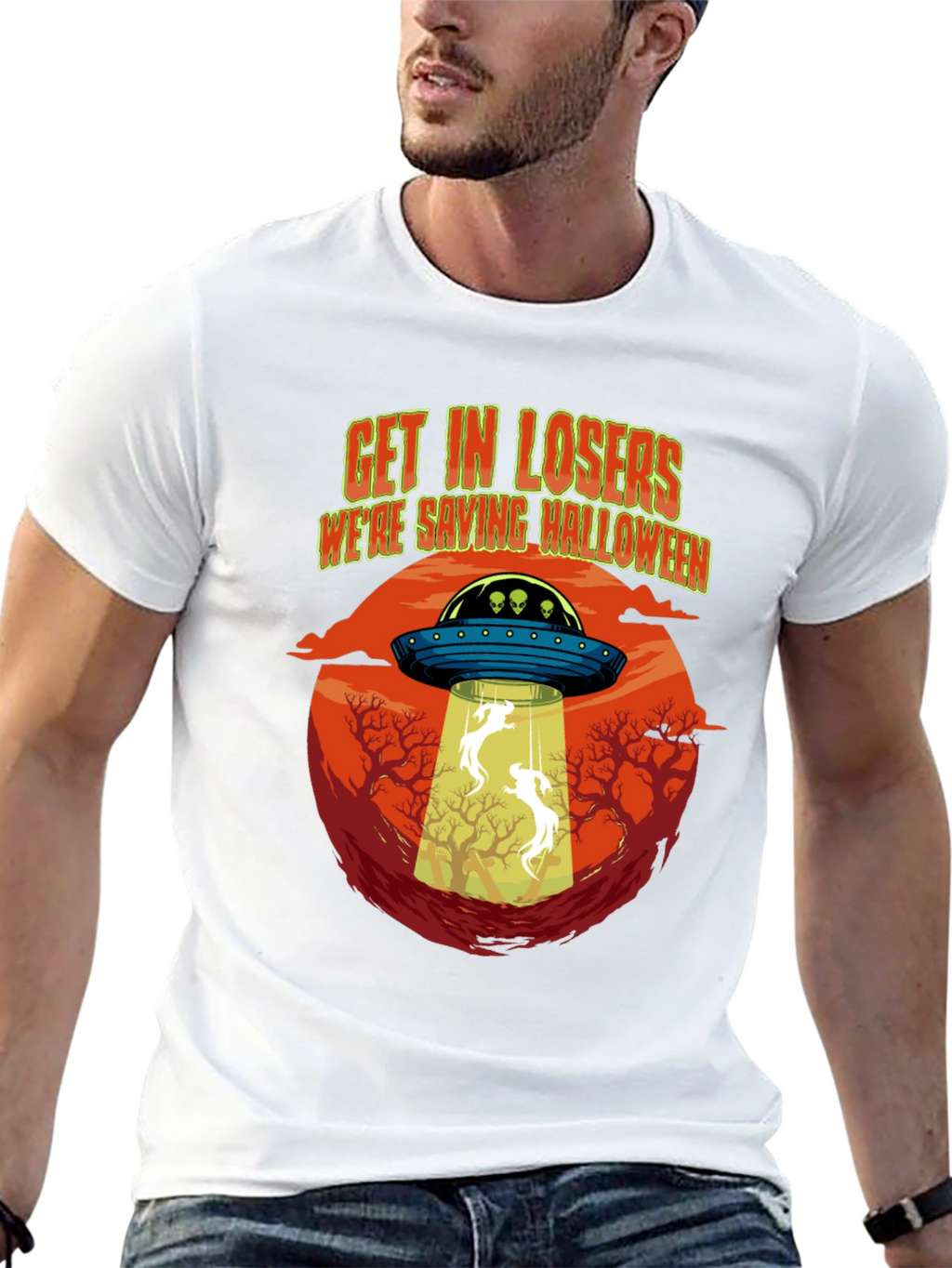 Halloween Alien Abduction T-Shirt