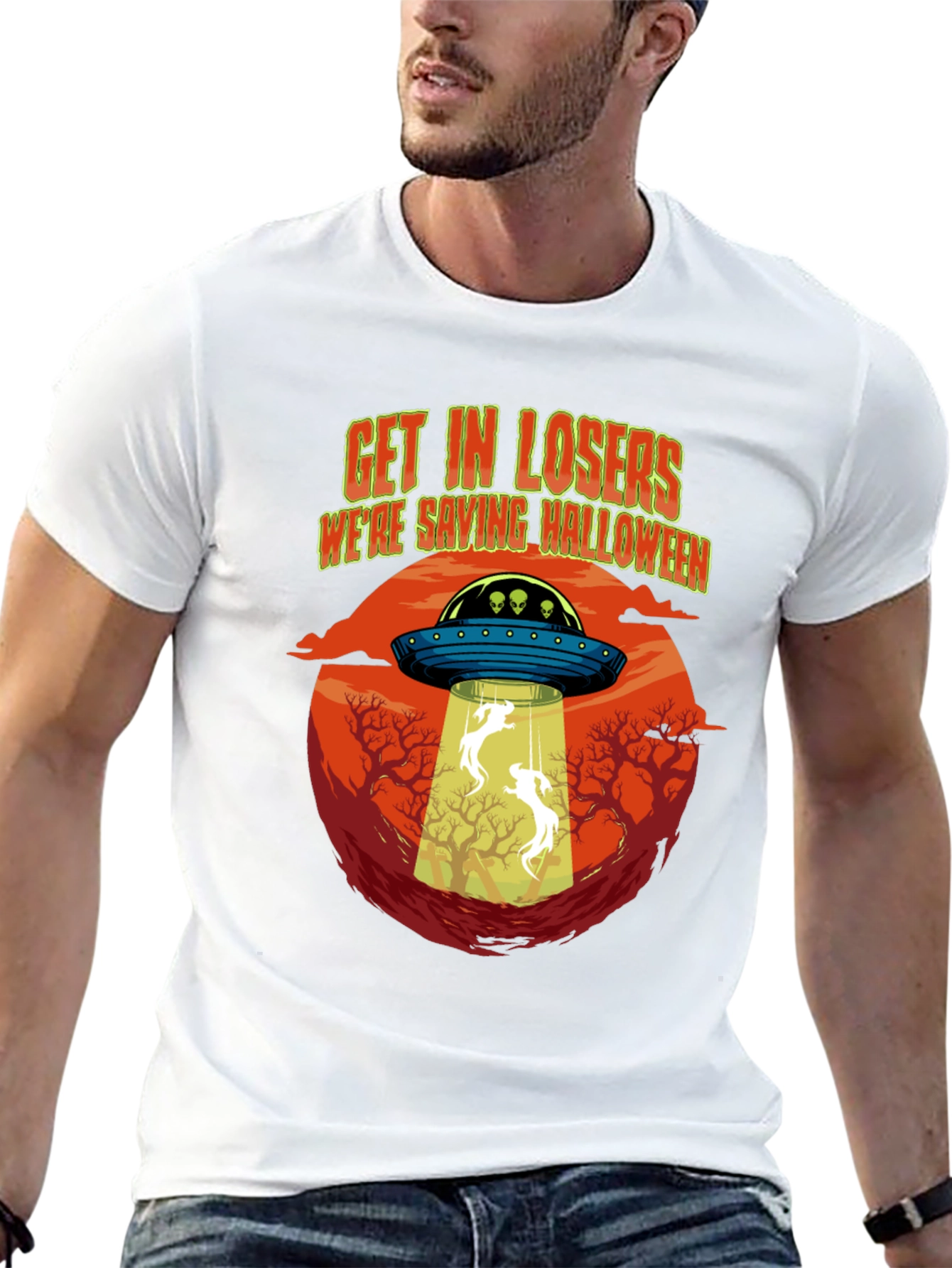 Halloween Alien Abduction T-Shirt