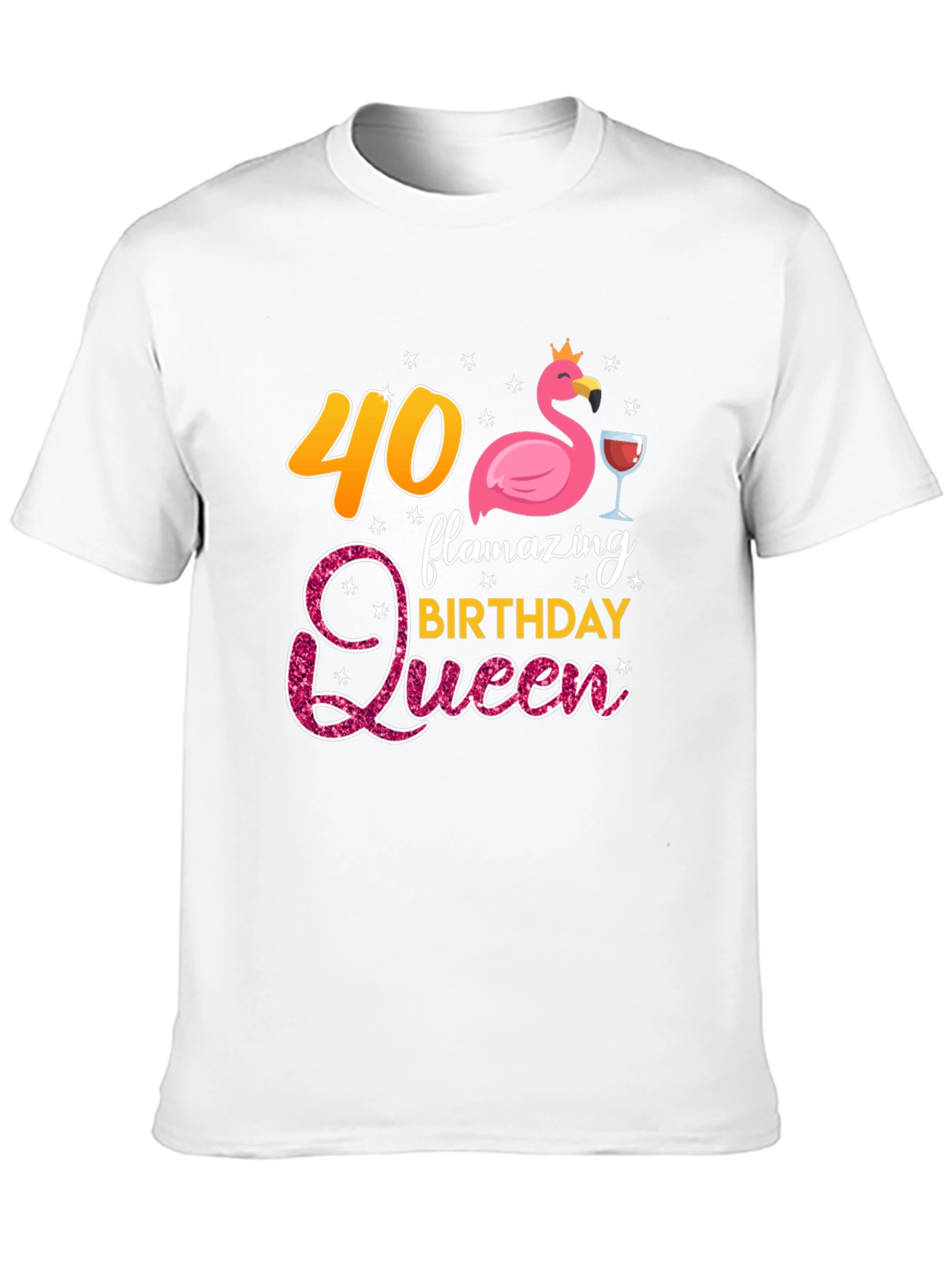 Flamazing 40th Birthday Queen T-Shirt