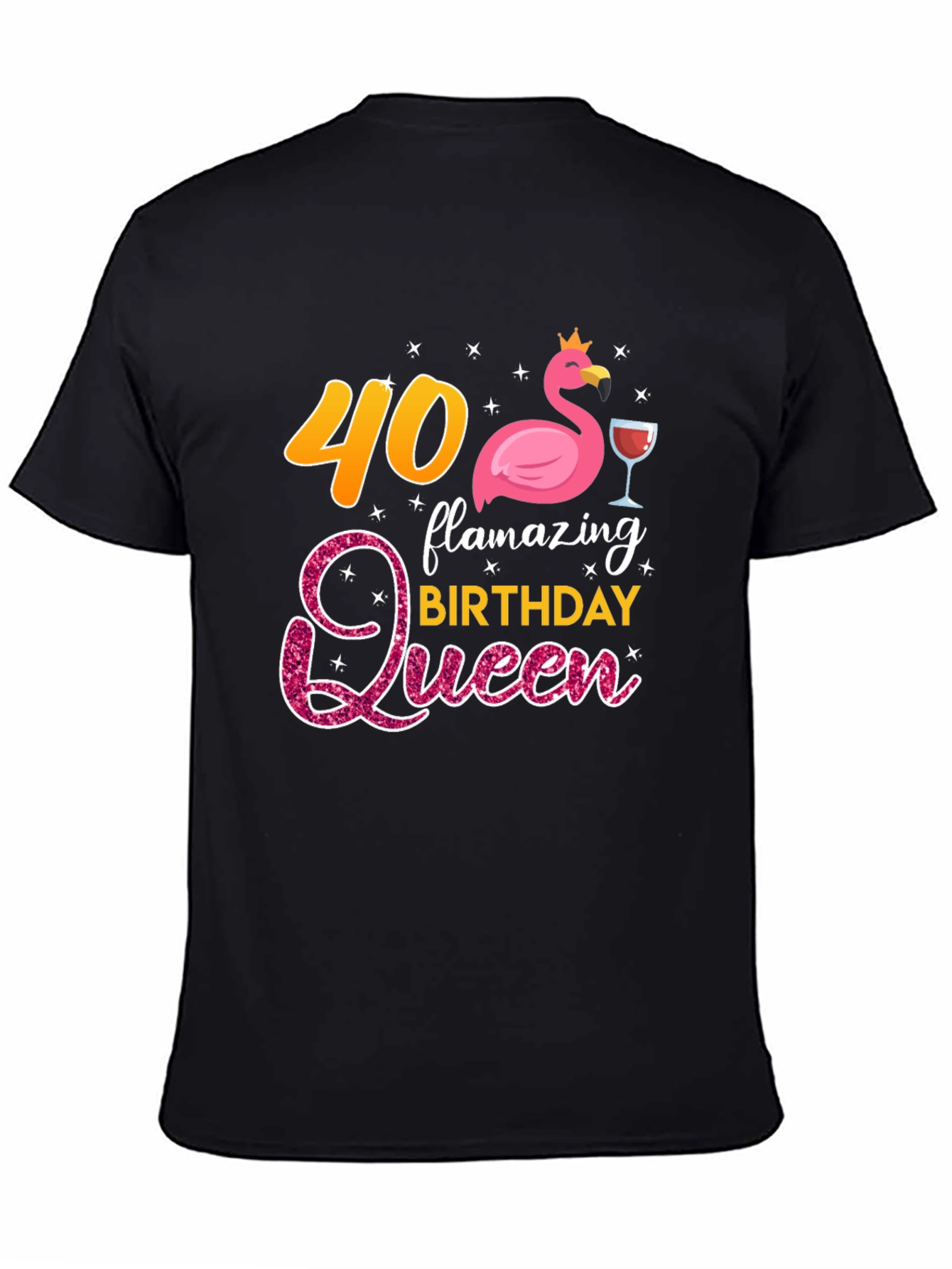 Flamazing 40th Birthday Queen T-Shirt
