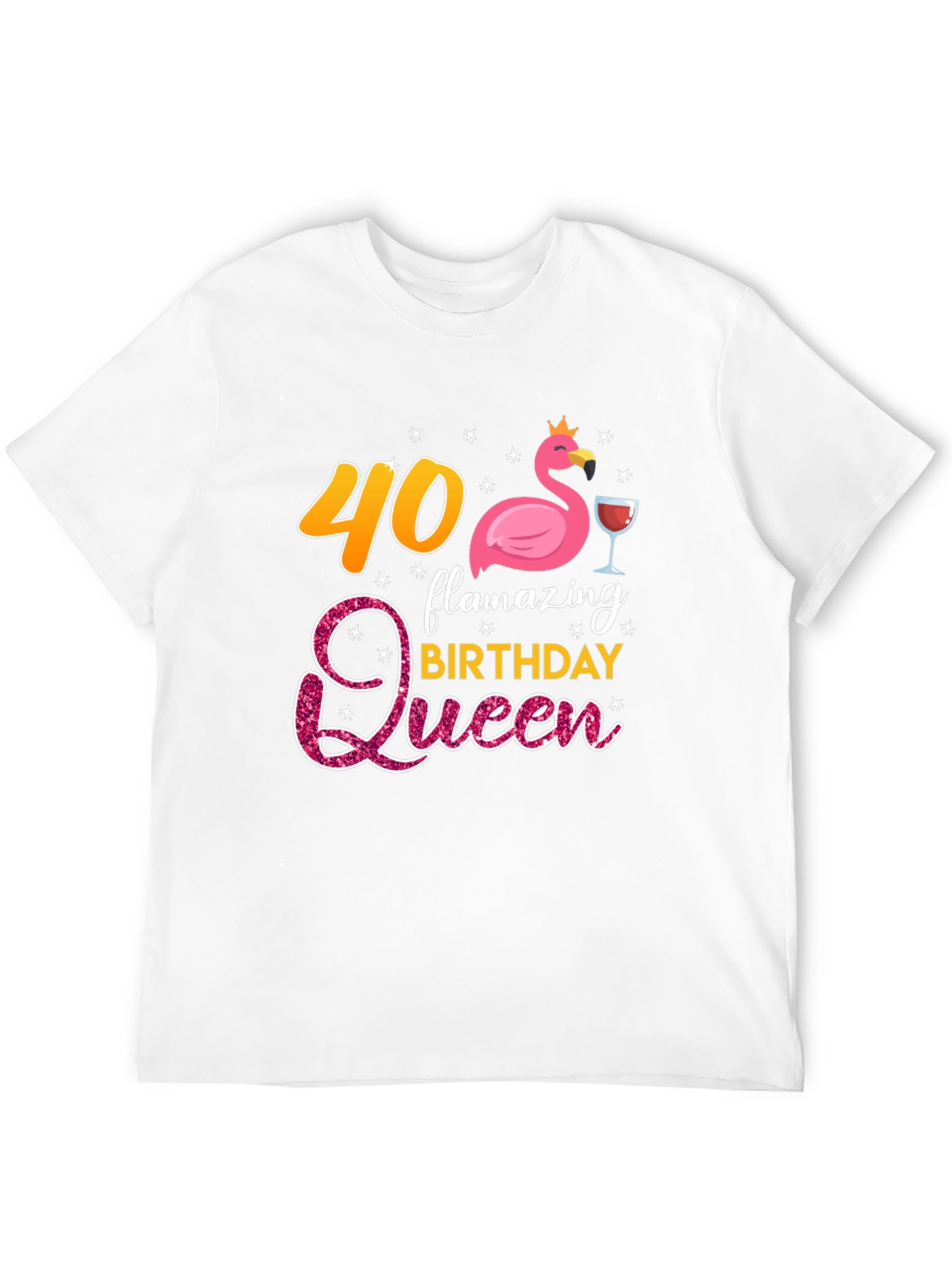 Flamazing 40th Birthday Queen T-Shirt