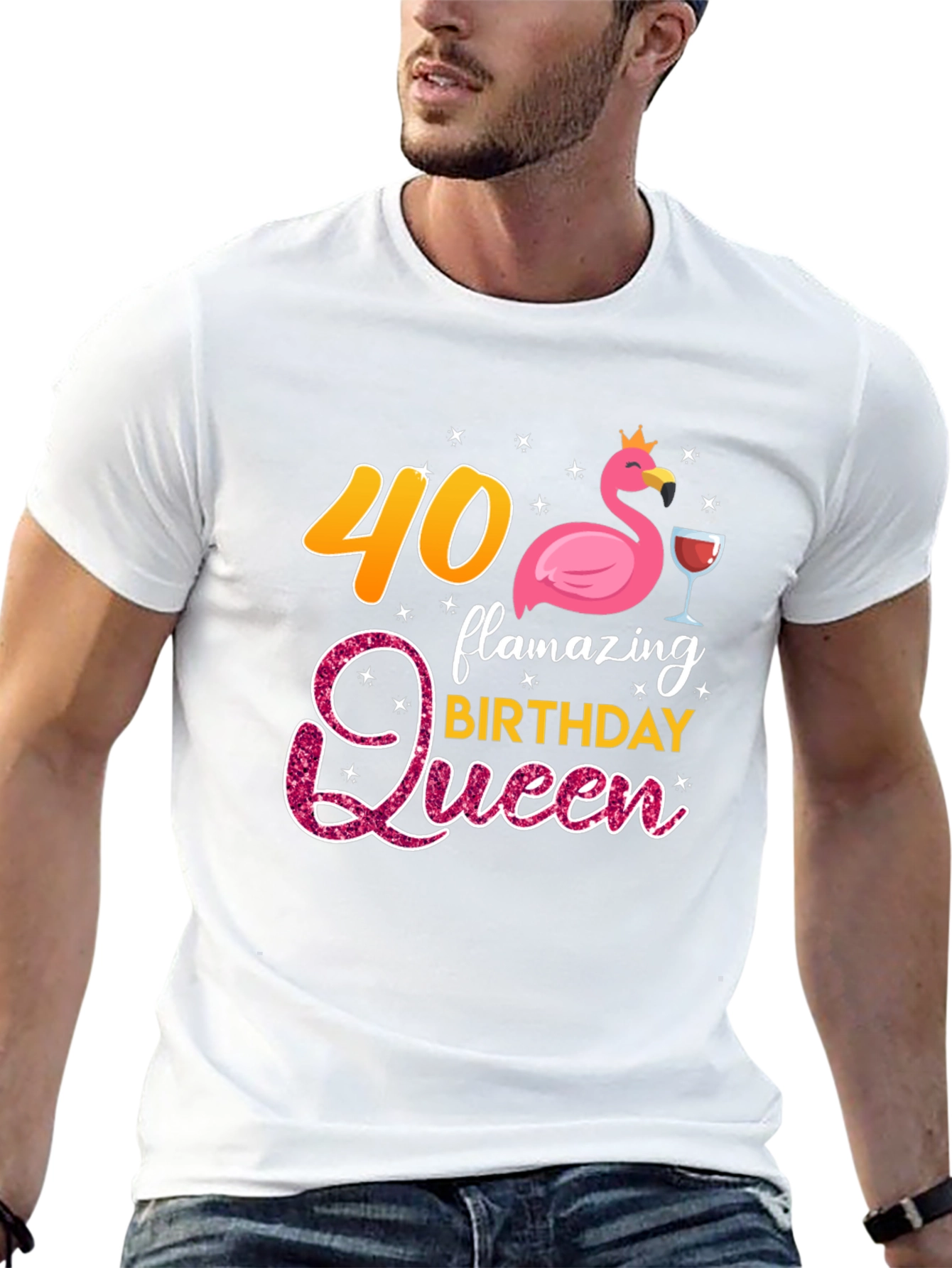 Flamazing 40th Birthday Queen T-Shirt