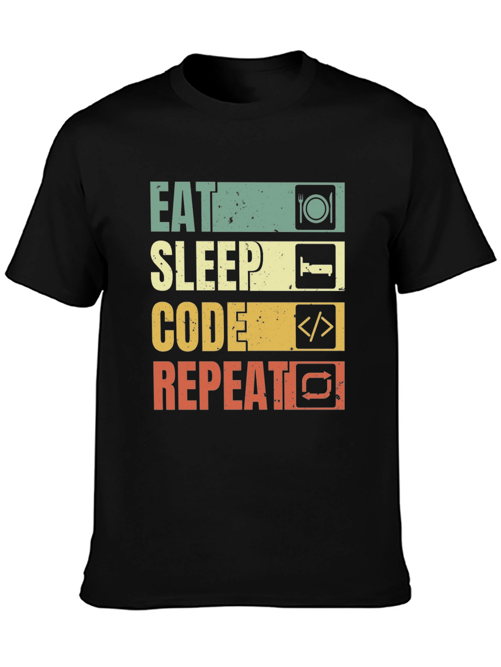 Eat Sleep Code Repeat T-Shirt - Programmer Gift